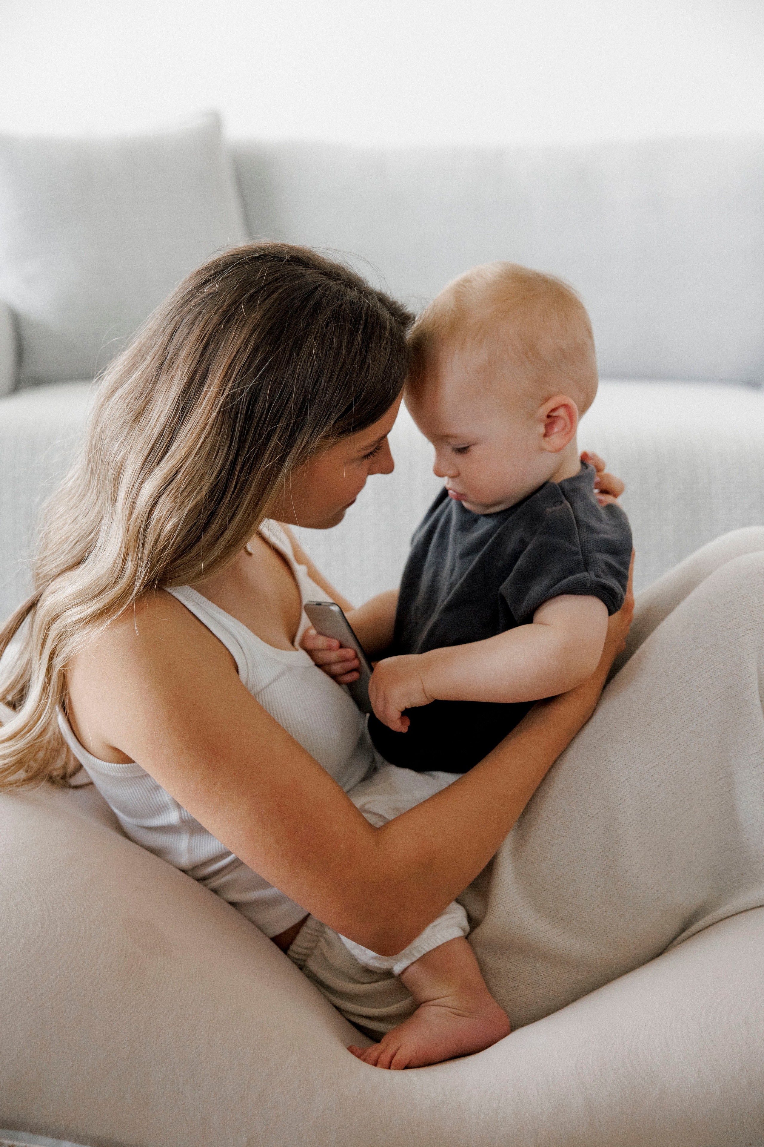 One year old at home. Wedding and family photographer