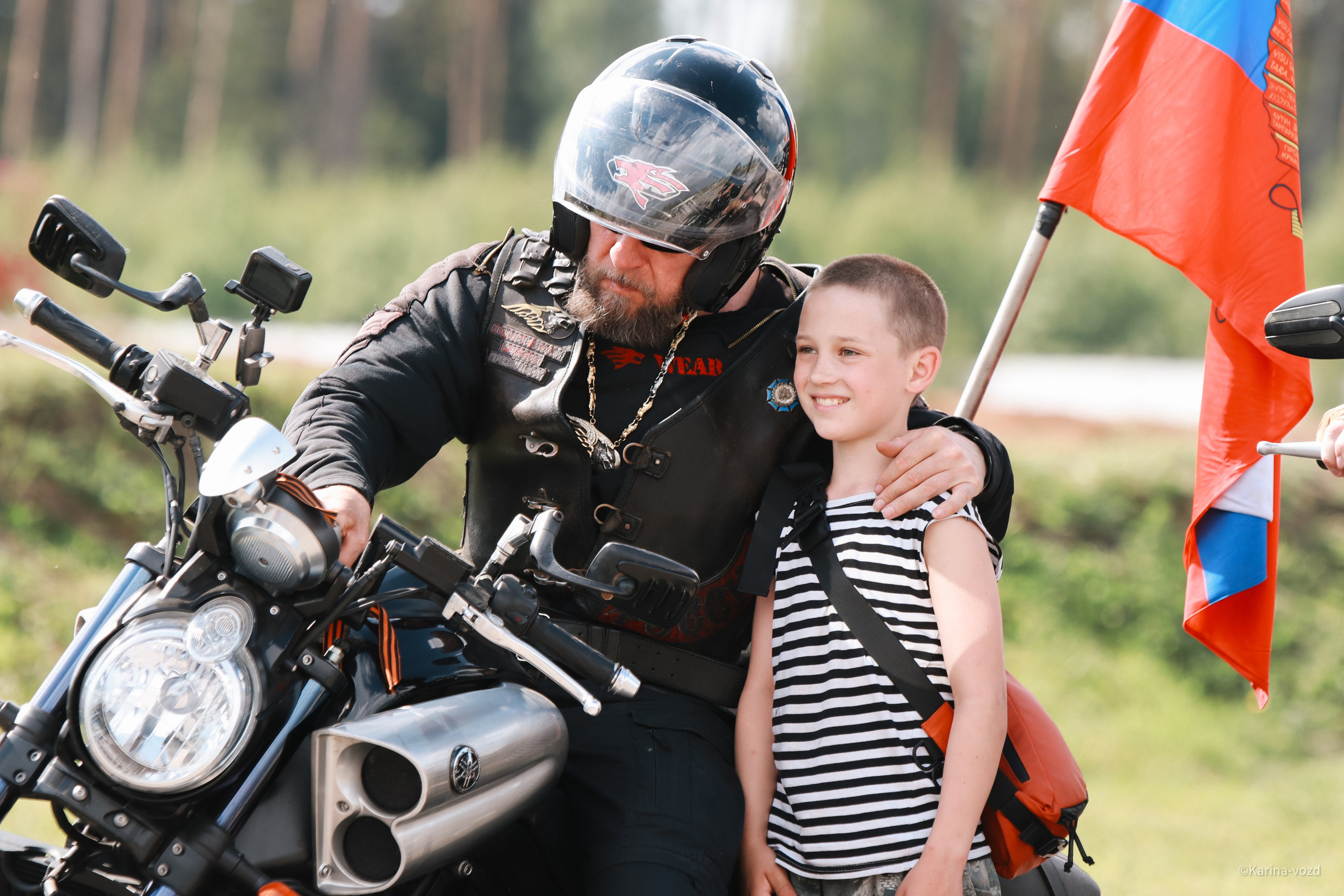 36-ти летие мотоклуба «Ночные Волки». Репортажный фотограф в Москве и Зеленограде Karina-vozd