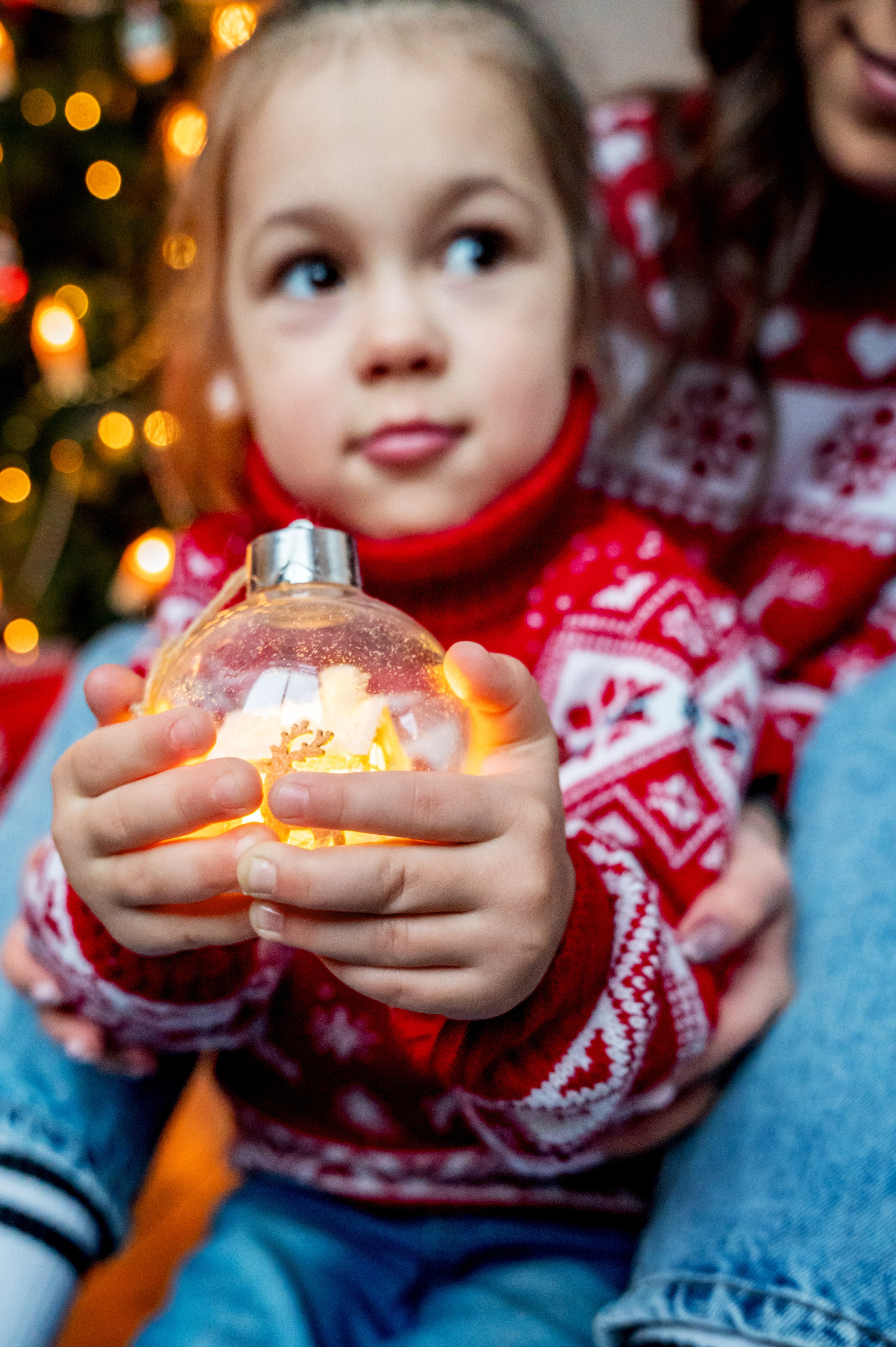 Новогодняя съёмка для мамы и дочки