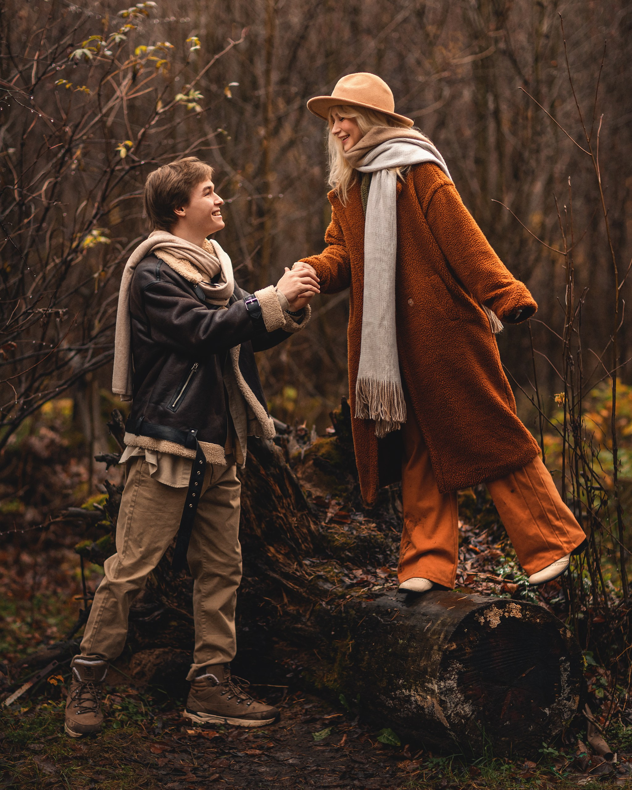 Осенняя лавстори. Детский и семейный фотограф Елена Михайлова в Москве