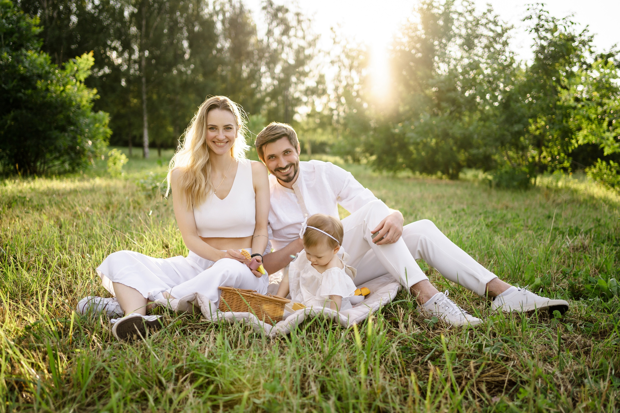 Олеся, Денис и Даниэла. Свадебный фотограф в Москве Яна Деньгина