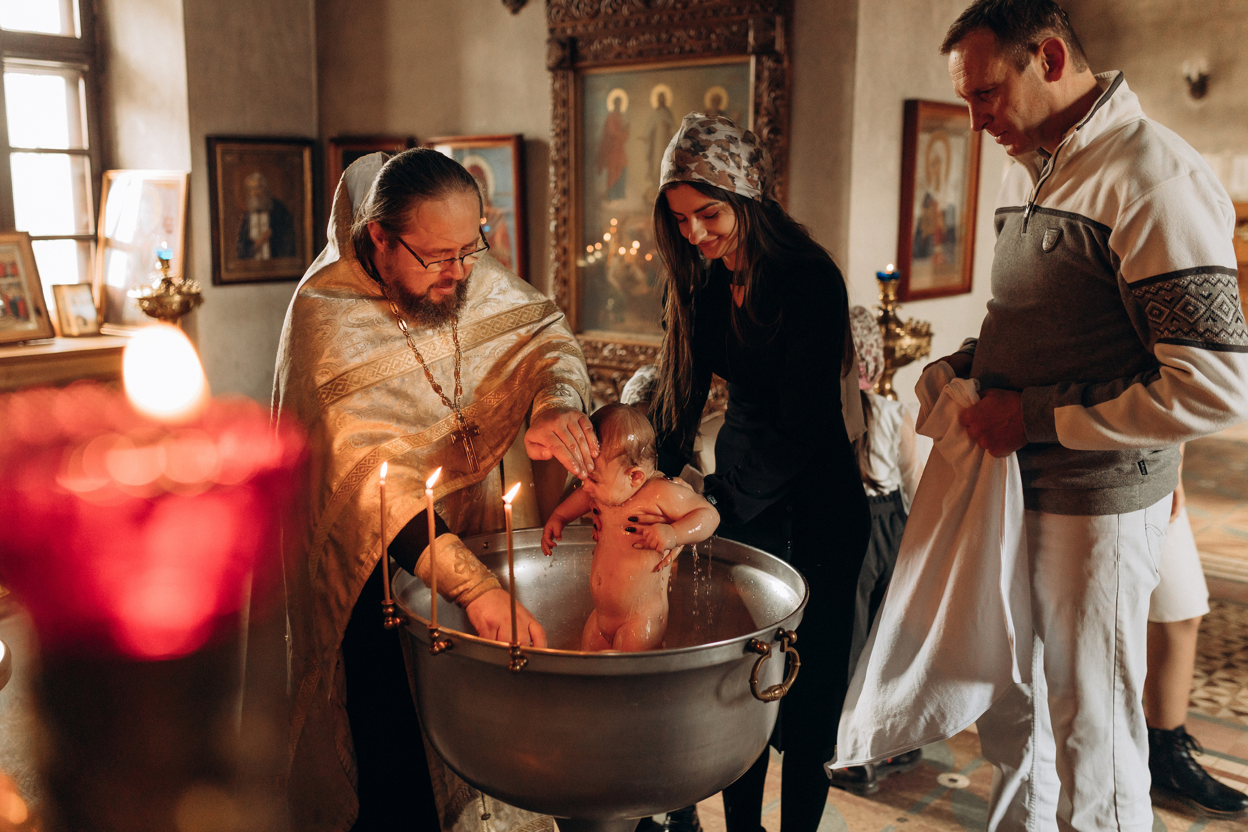 Крещение Софьи.Русиново. Семейный фотограф в Обнинске