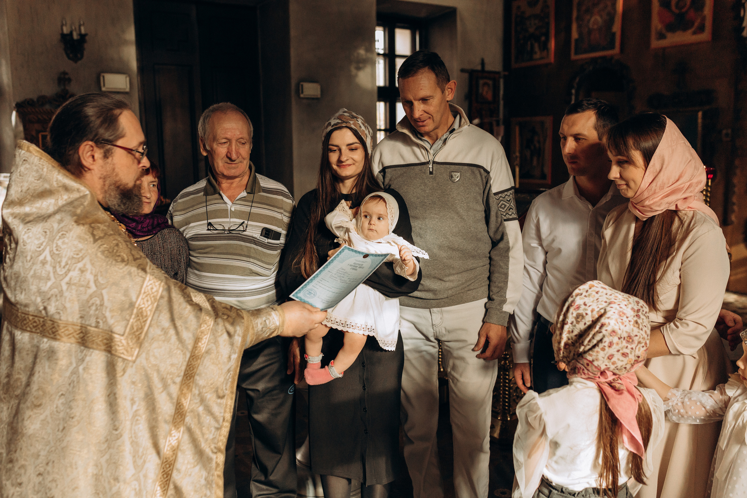 Крещение Софьи.Русиново. Семейный фотограф в Обнинске
