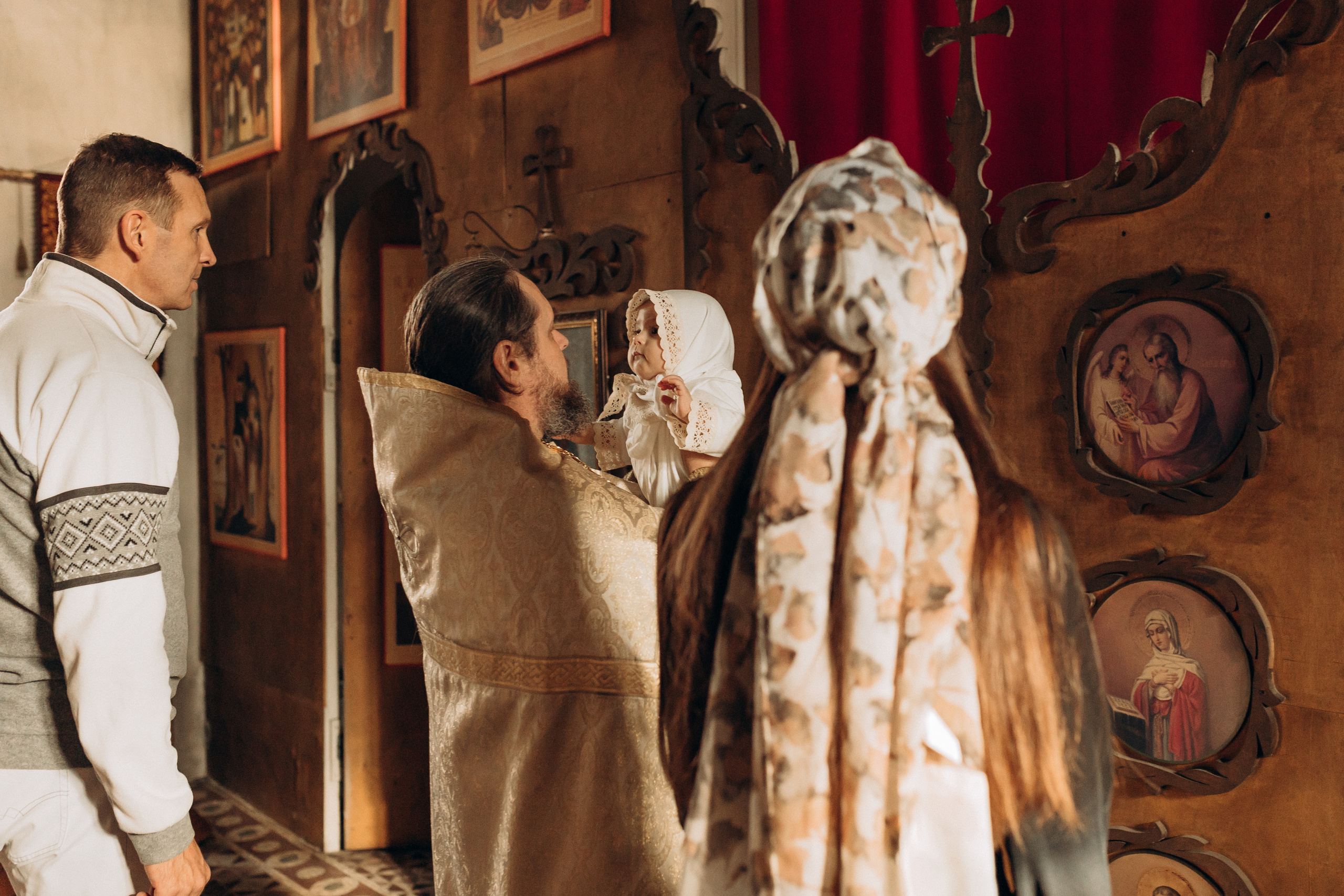Крещение Софьи.Русиново. Семейный фотограф в Обнинске