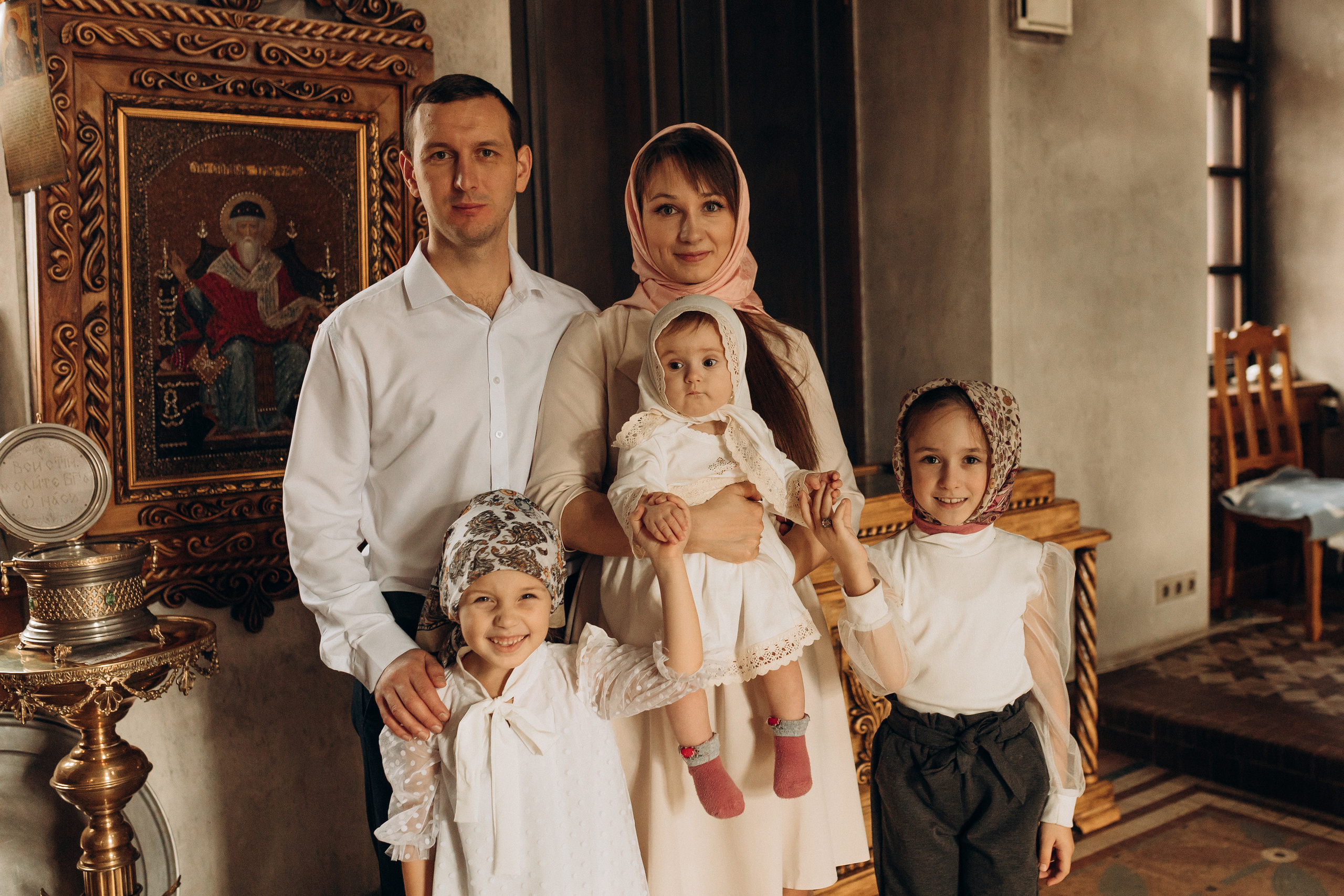 Крещение Софьи.Русиново. Семейный фотограф в Обнинске