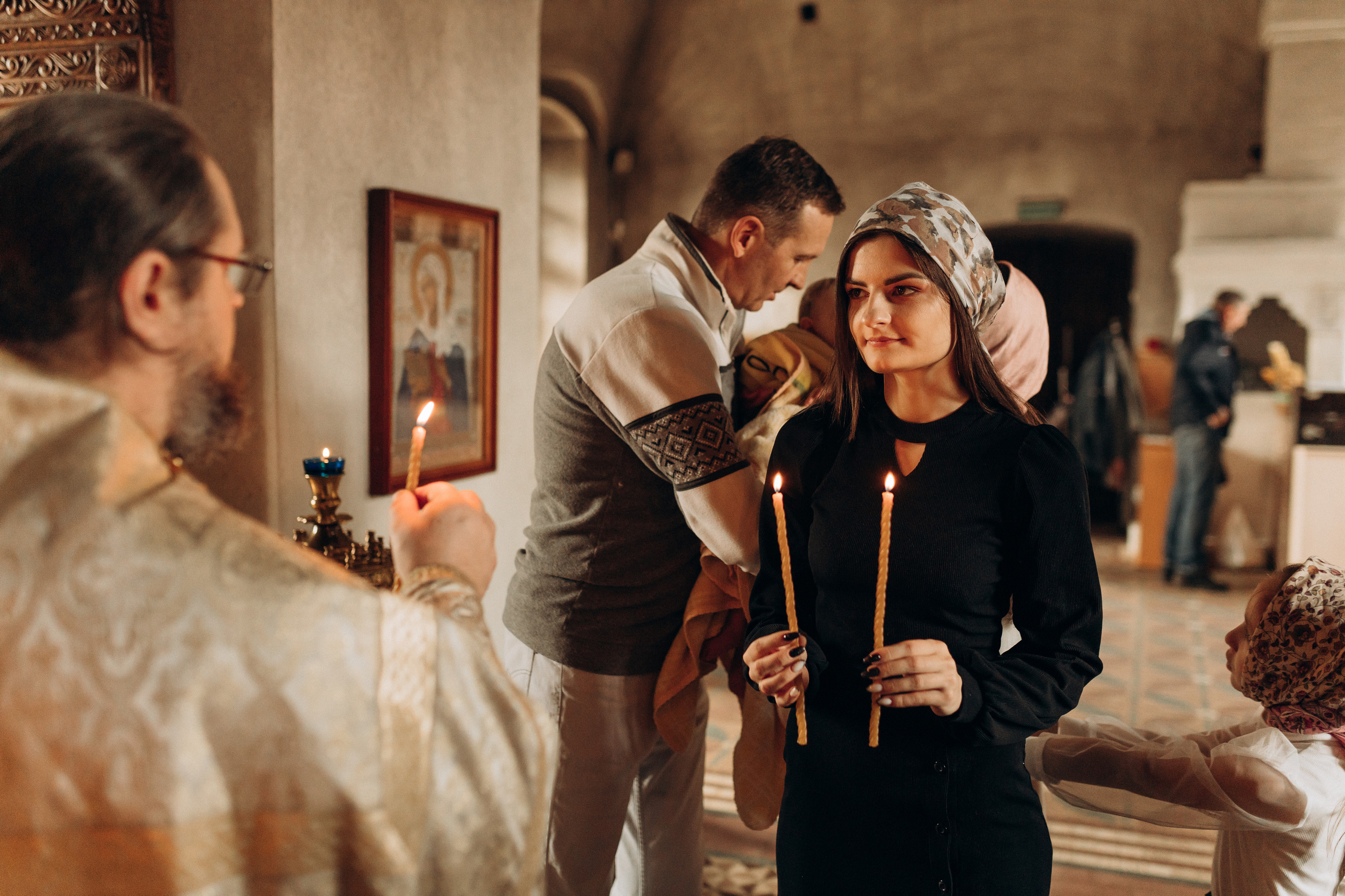 Крещение Софьи.Русиново. Семейный фотограф в Обнинске