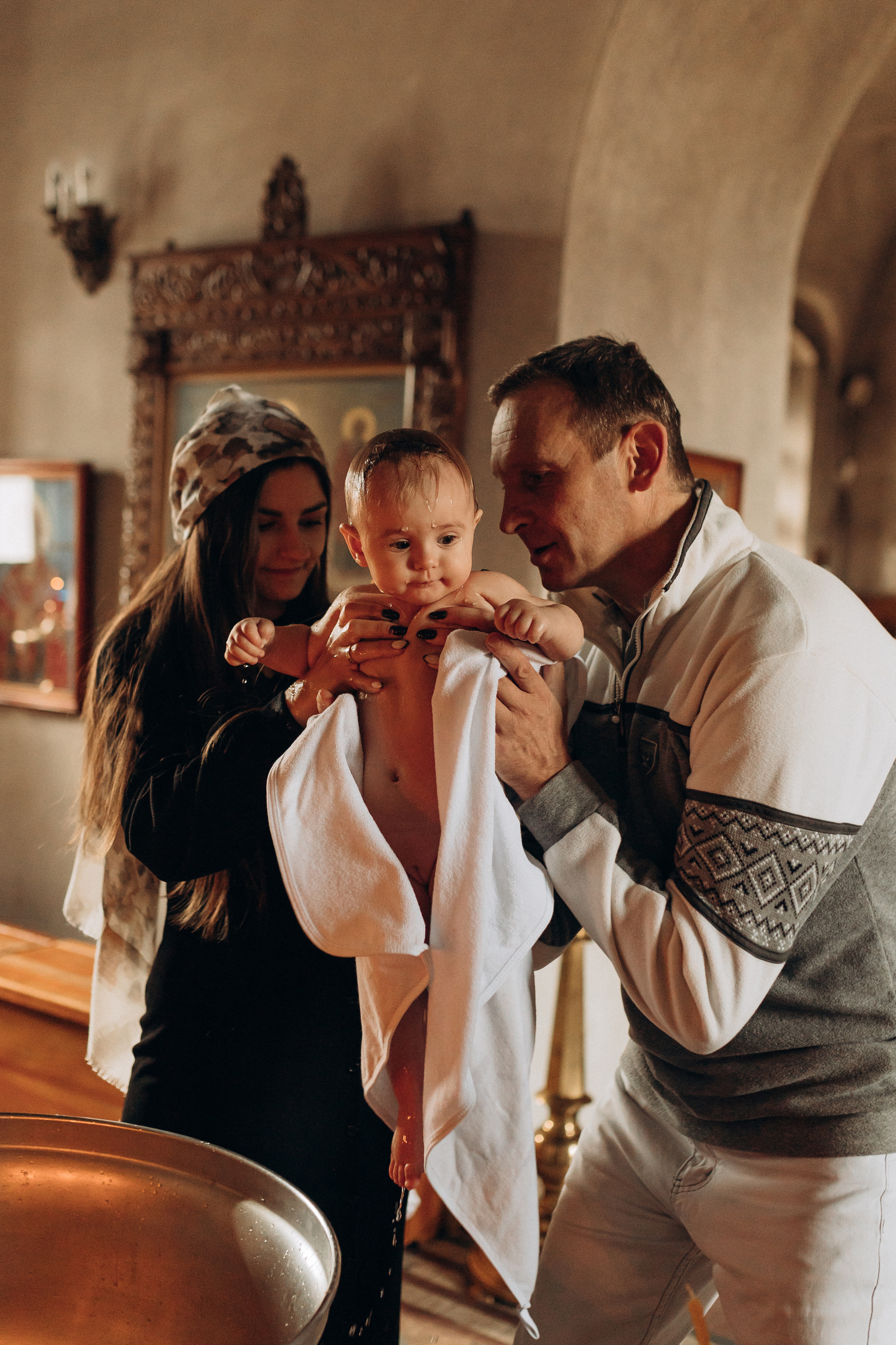 Крещение Софьи.Русиново. Семейный фотограф в Обнинске