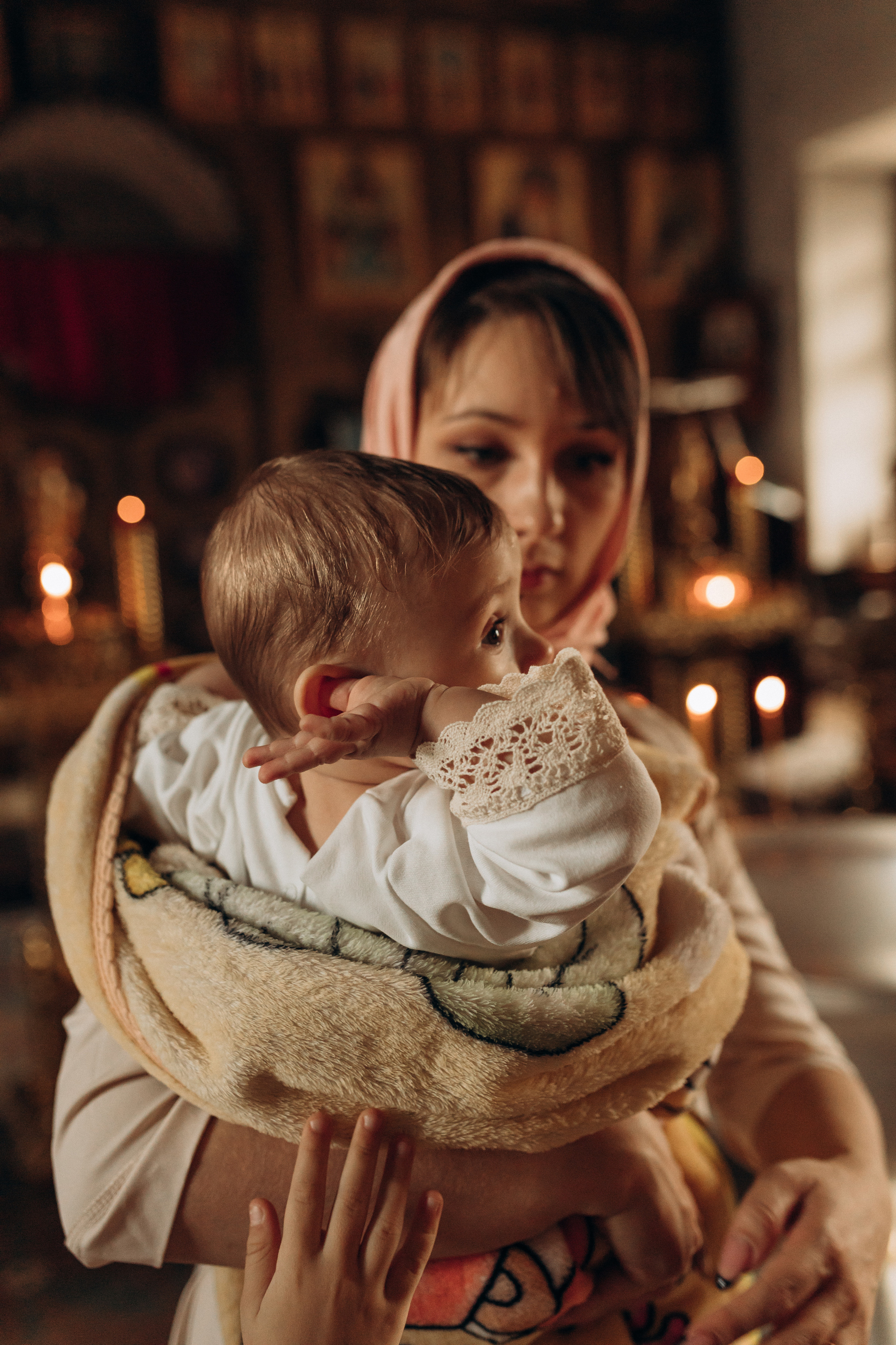 Крещение Софьи.Русиново. Семейный фотограф в Обнинске