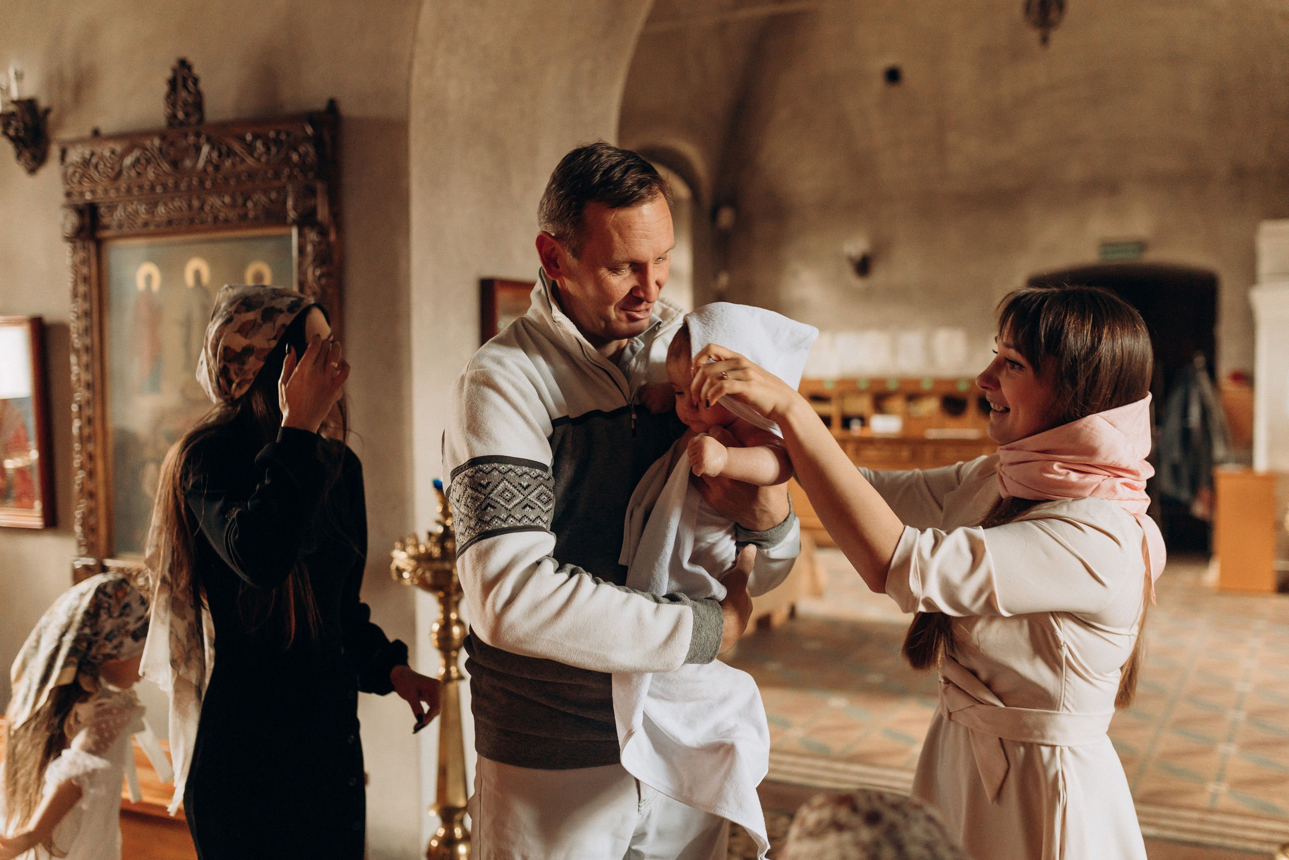 Крещение Софьи.Русиново. Семейный фотограф в Обнинске