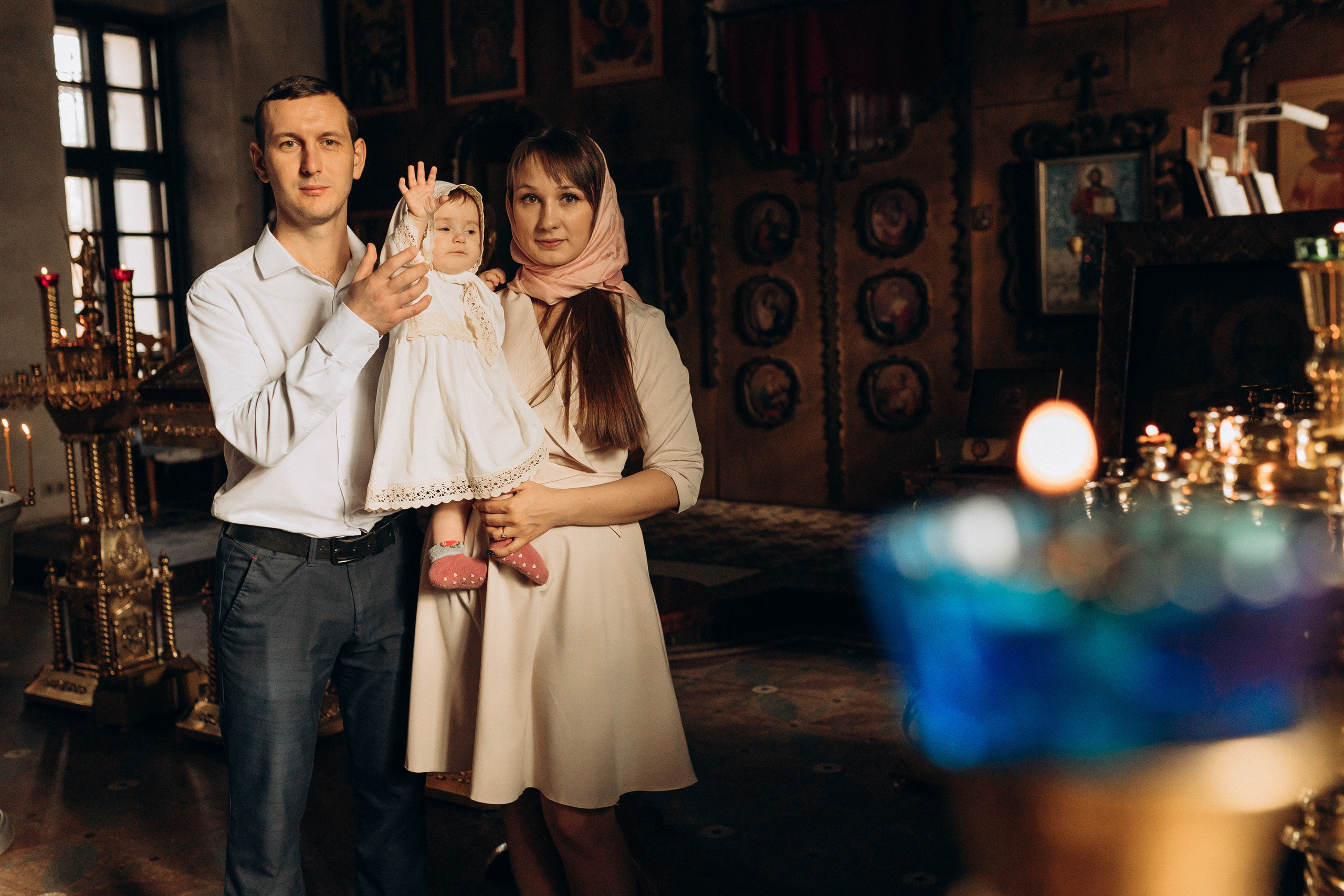 Крещение Софьи.Русиново. Семейный фотограф в Обнинске