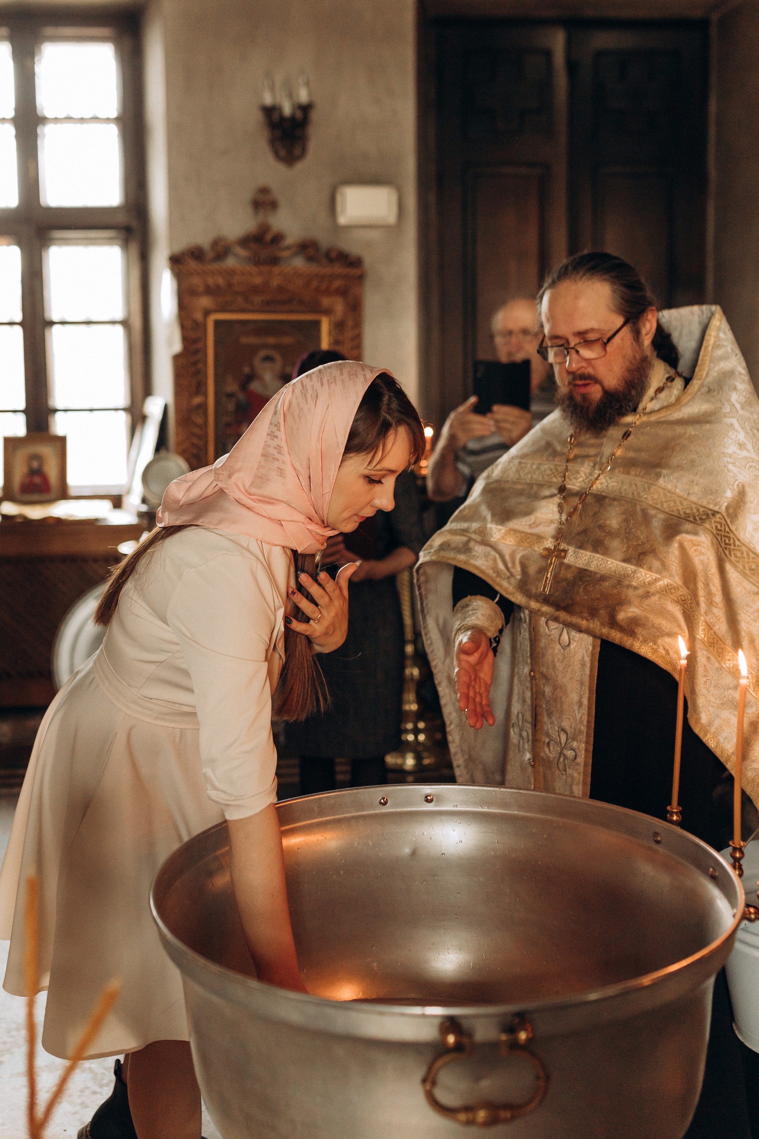 Крещение Софьи.Русиново. Семейный фотограф в Обнинске