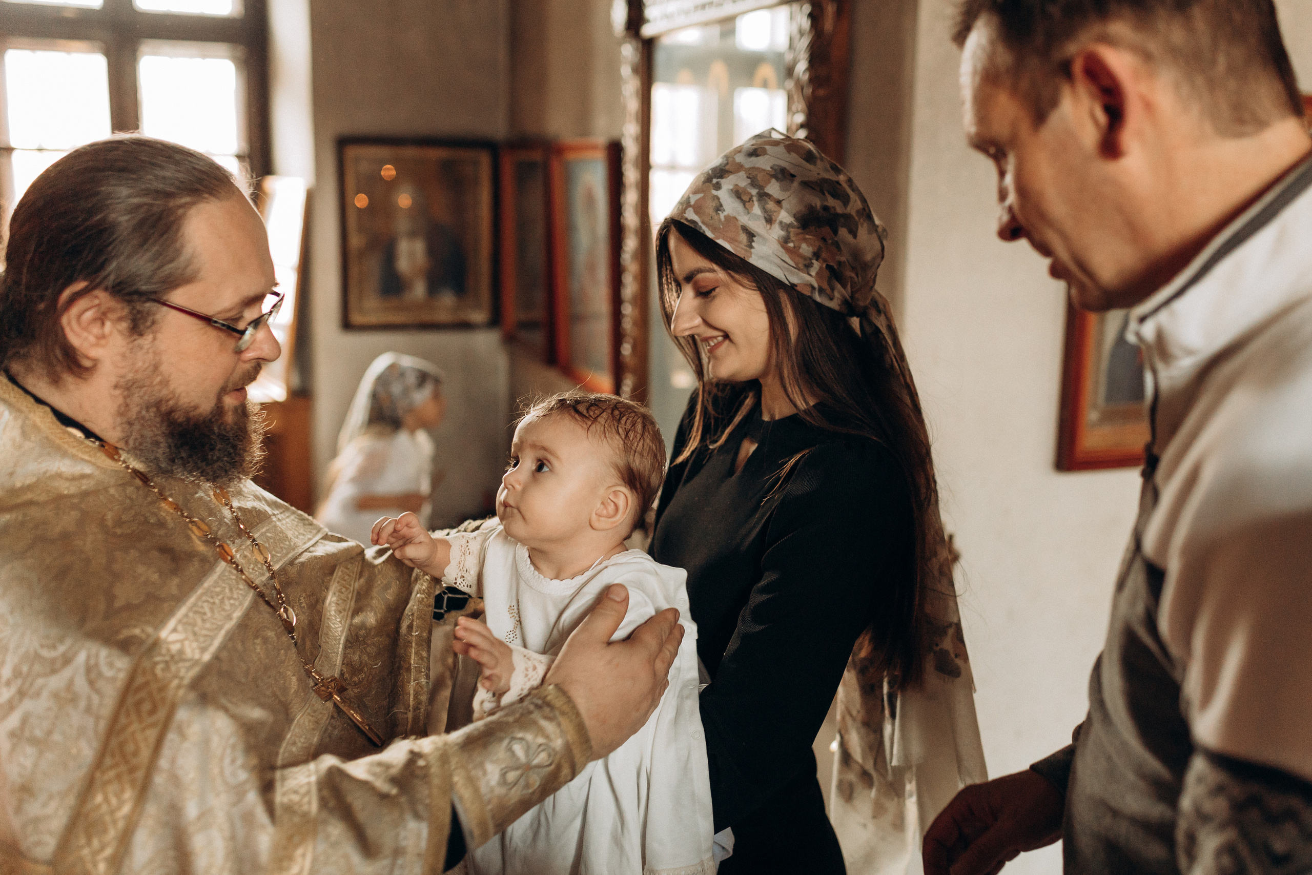 Крещение Софьи.Русиново. Семейный фотограф в Обнинске