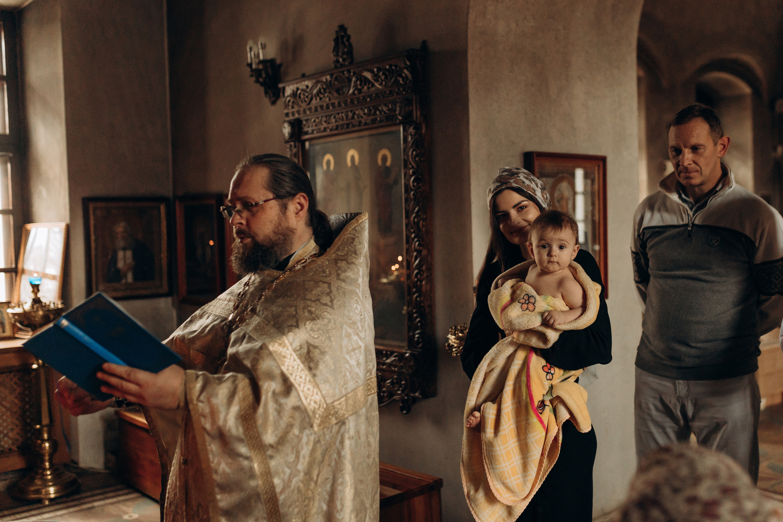 Крещение Софьи.Русиново. Семейный фотограф в Обнинске