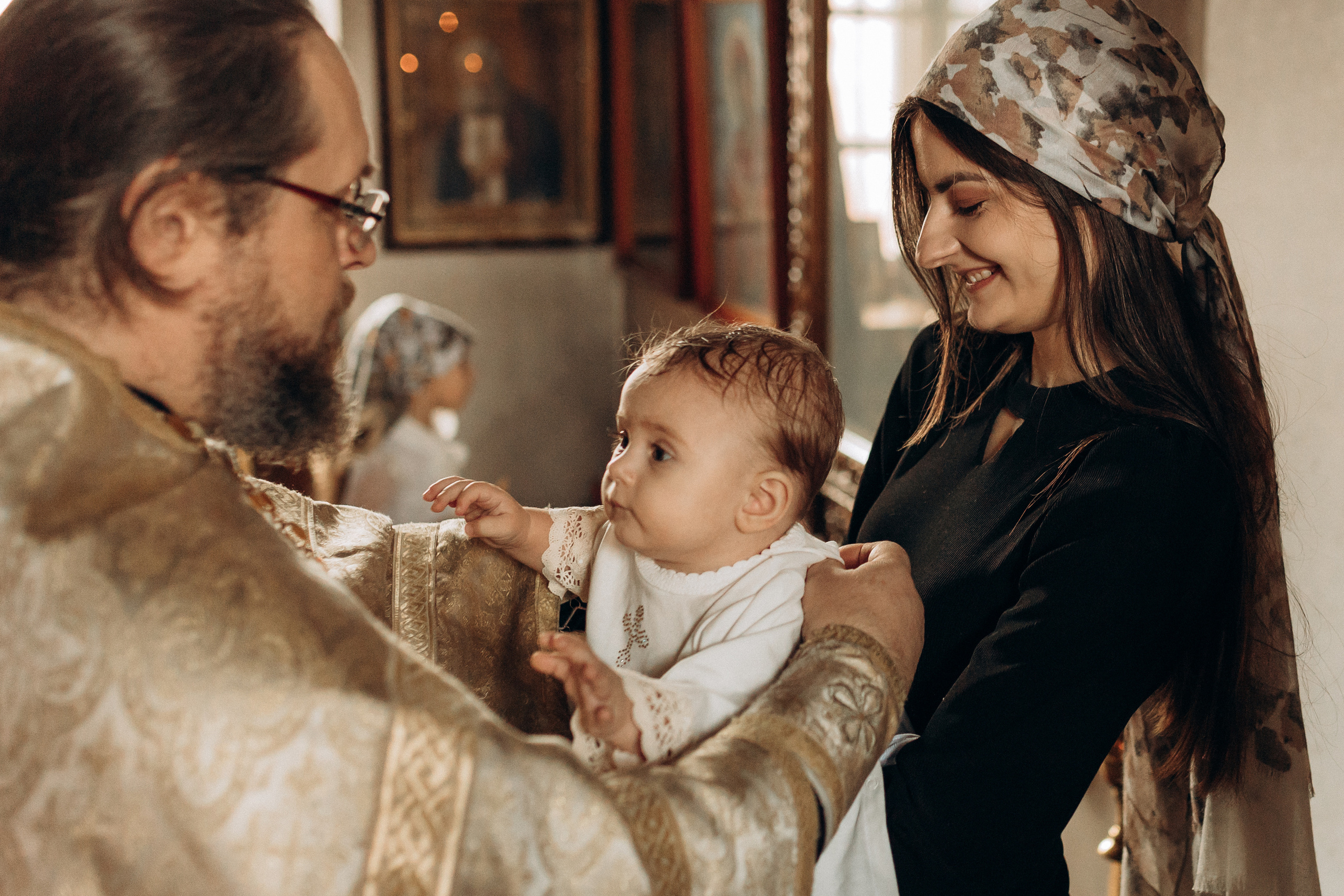 Крещение Софьи.Русиново. Семейный фотограф в Обнинске
