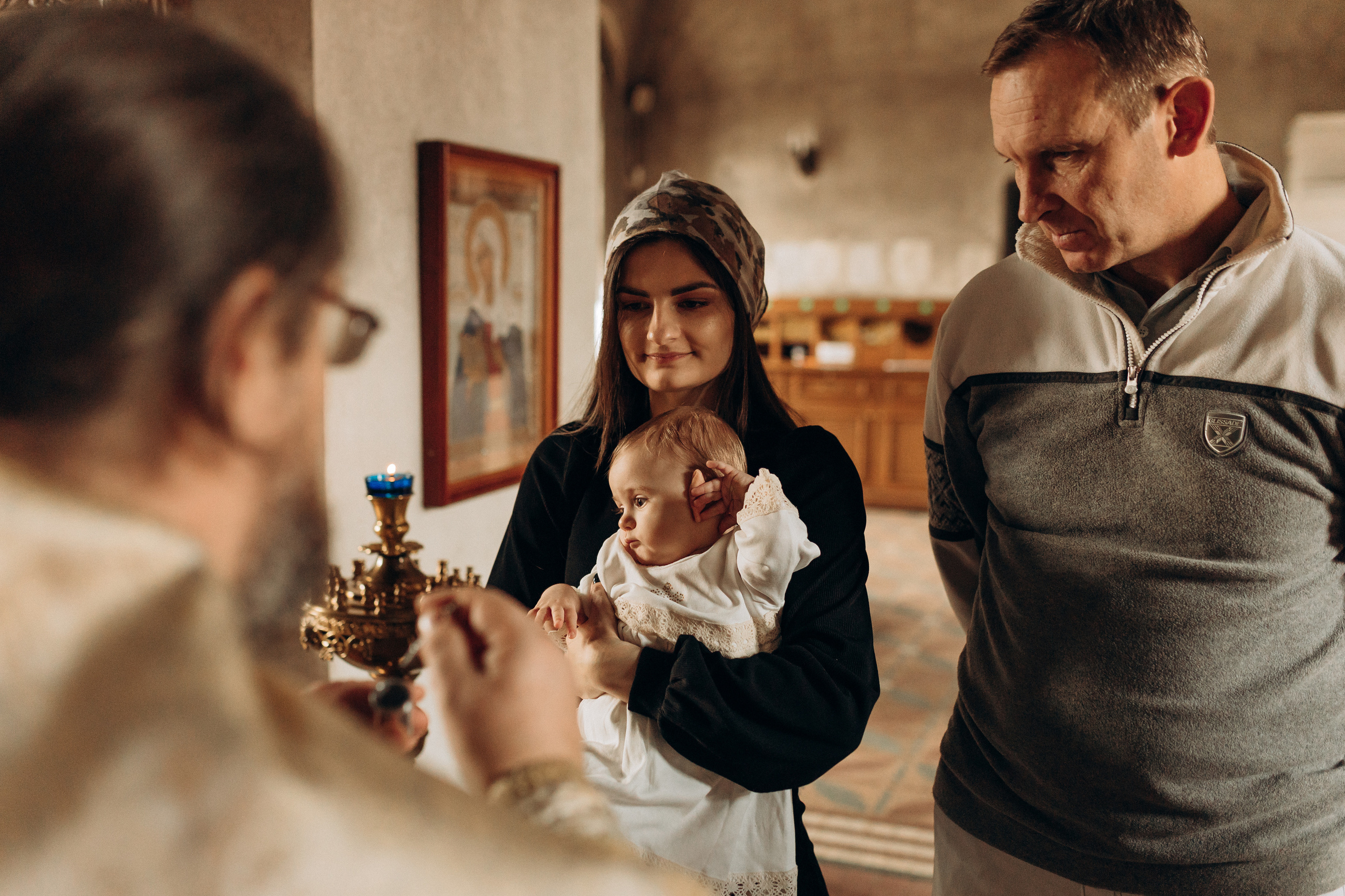 Крещение Софьи.Русиново. Семейный фотограф в Обнинске