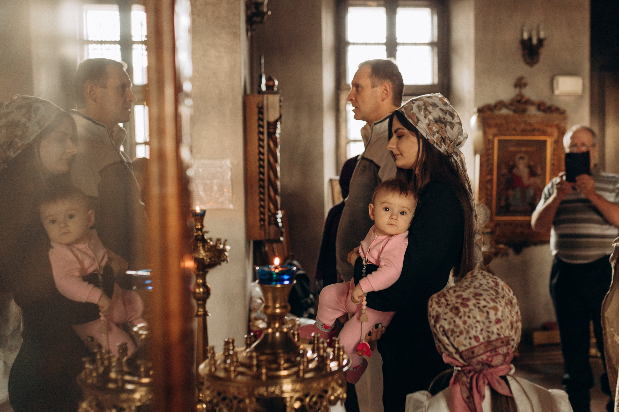 Крещение Софьи.Русиново. Семейный фотограф в Обнинске