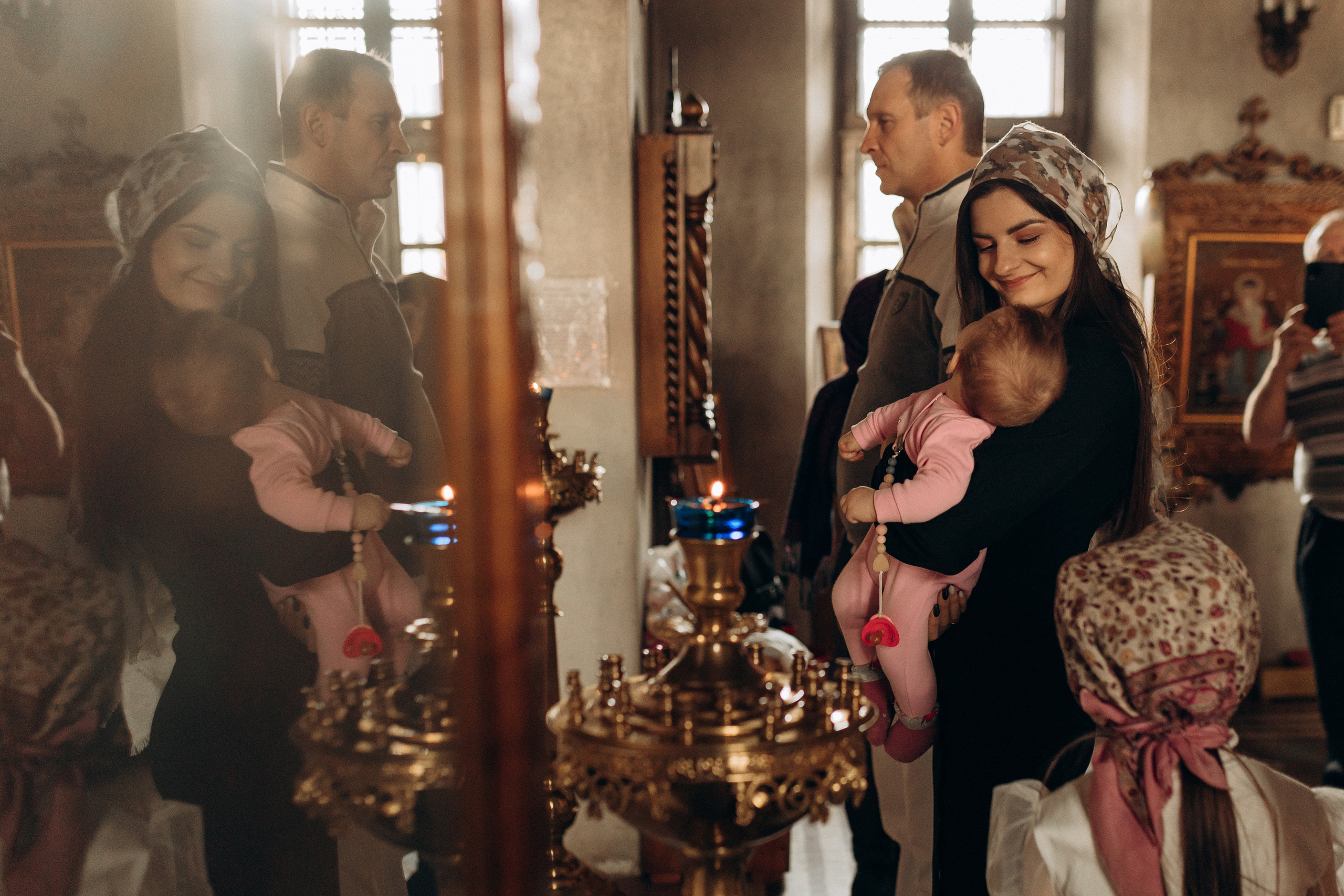 Крещение Софьи.Русиново. Семейный фотограф в Обнинске