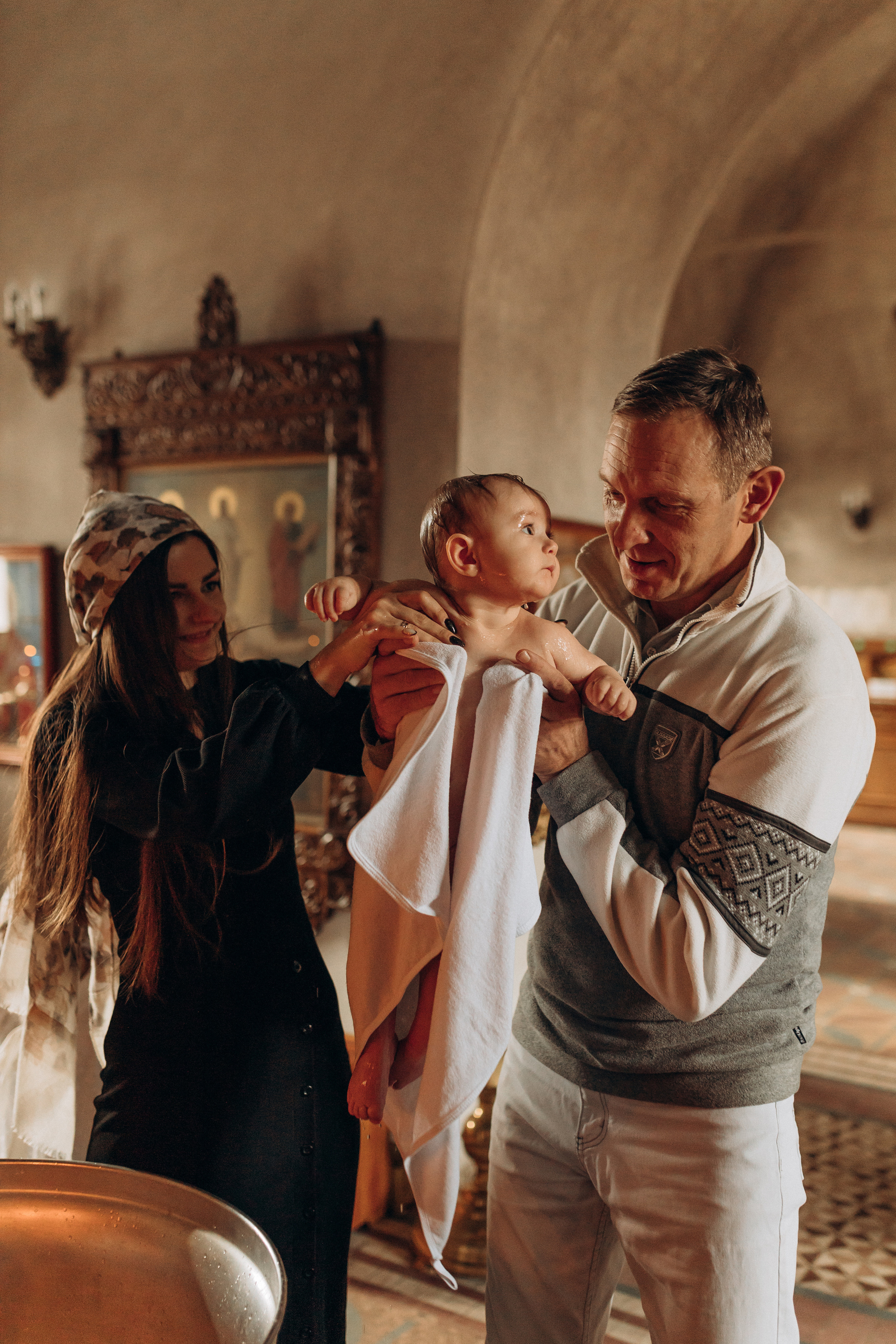 Крещение Софьи.Русиново. Семейный фотограф в Обнинске