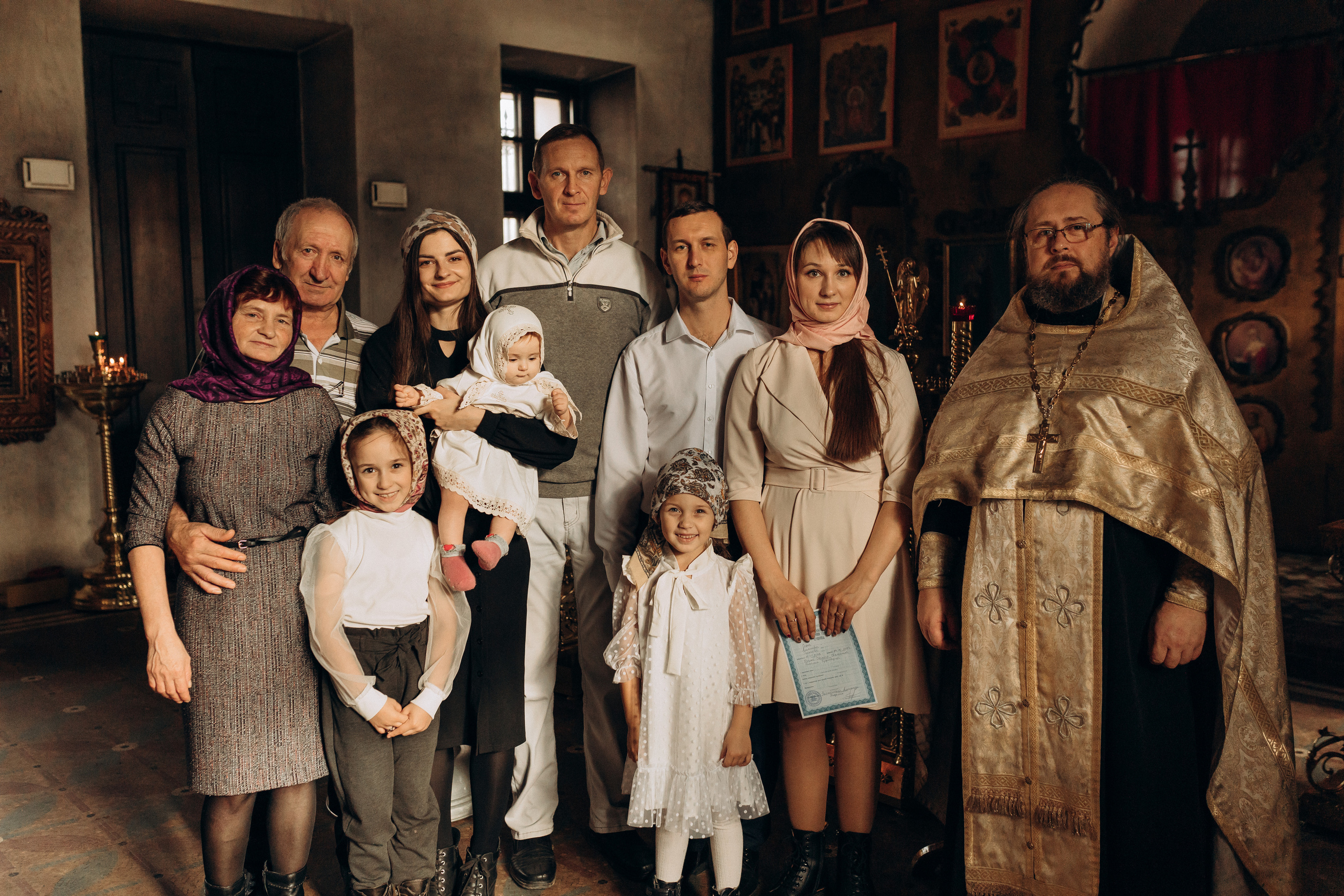 Крещение Софьи.Русиново. Семейный фотограф в Обнинске