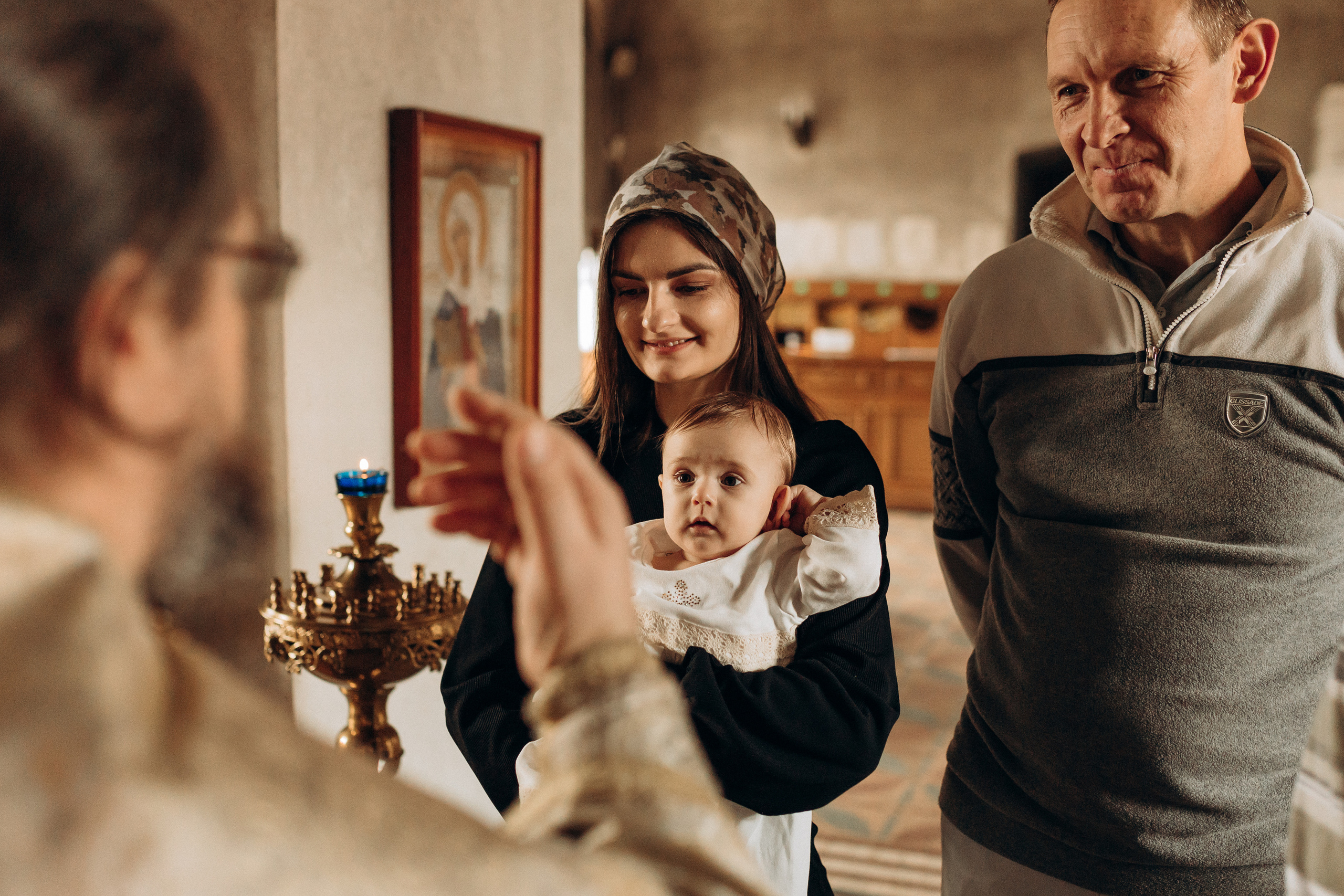 Крещение Софьи.Русиново. Семейный фотограф в Обнинске