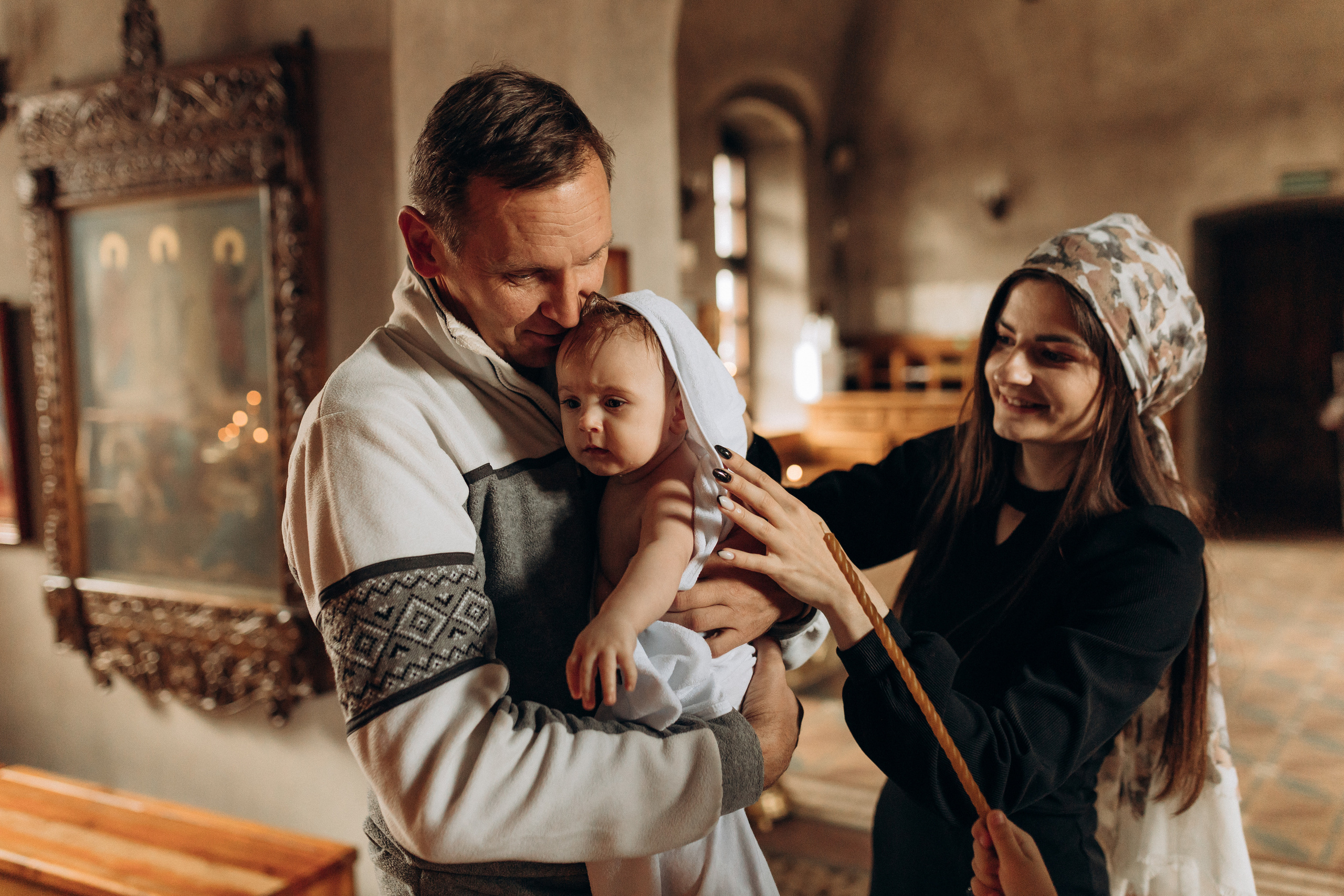 Крещение Софьи.Русиново. Семейный фотограф в Обнинске