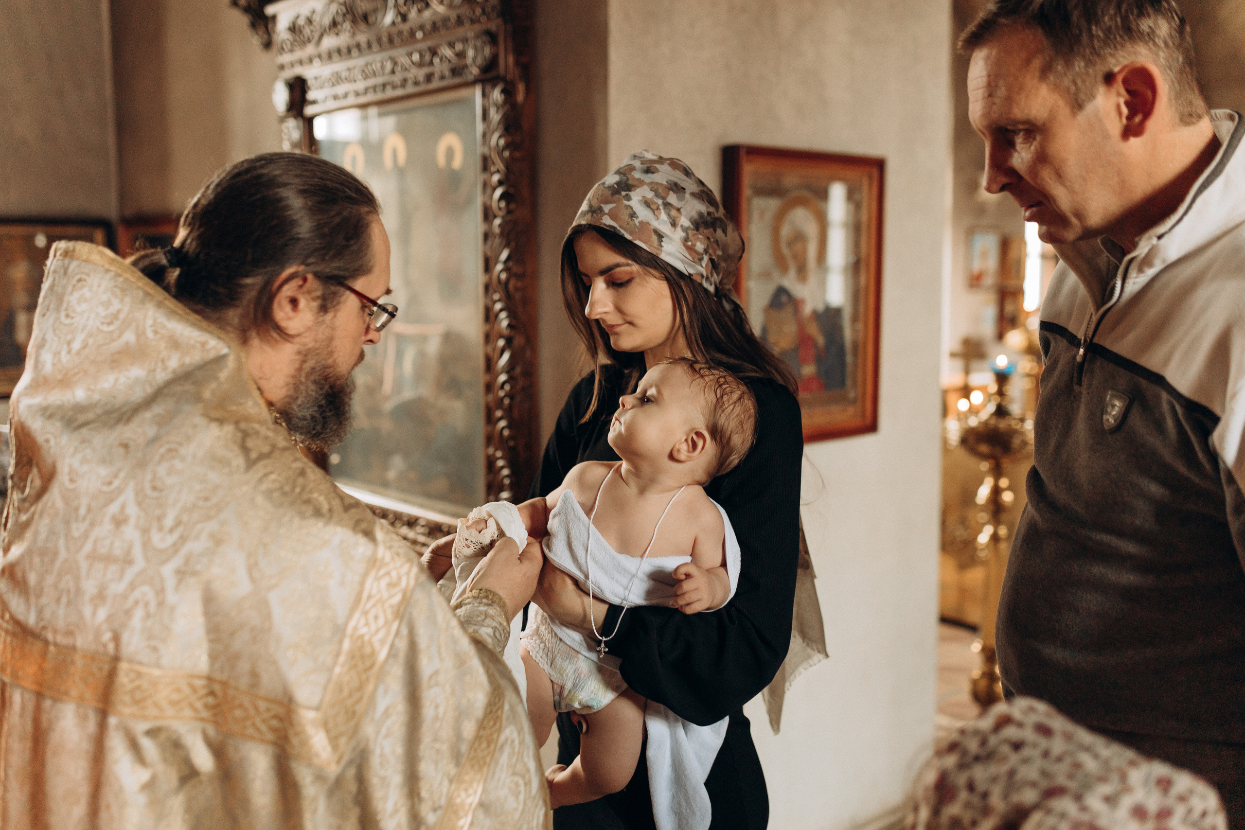 Крещение Софьи.Русиново. Семейный фотограф в Обнинске