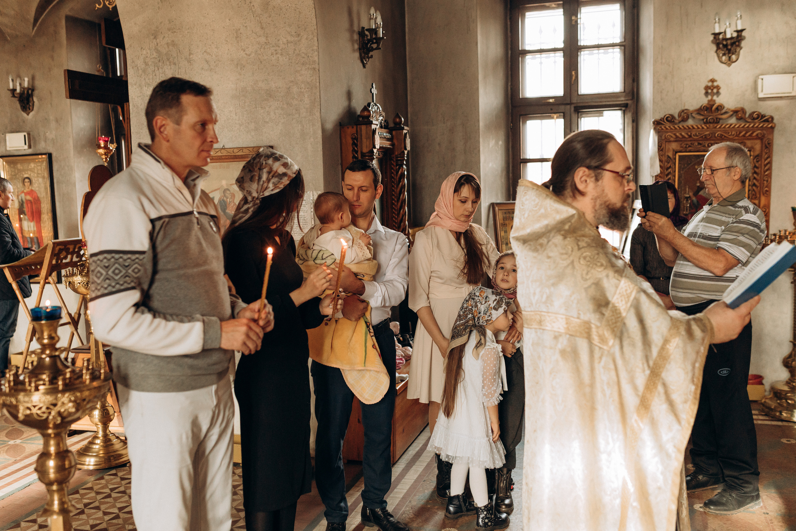 Крещение Софьи.Русиново. Семейный фотограф в Обнинске