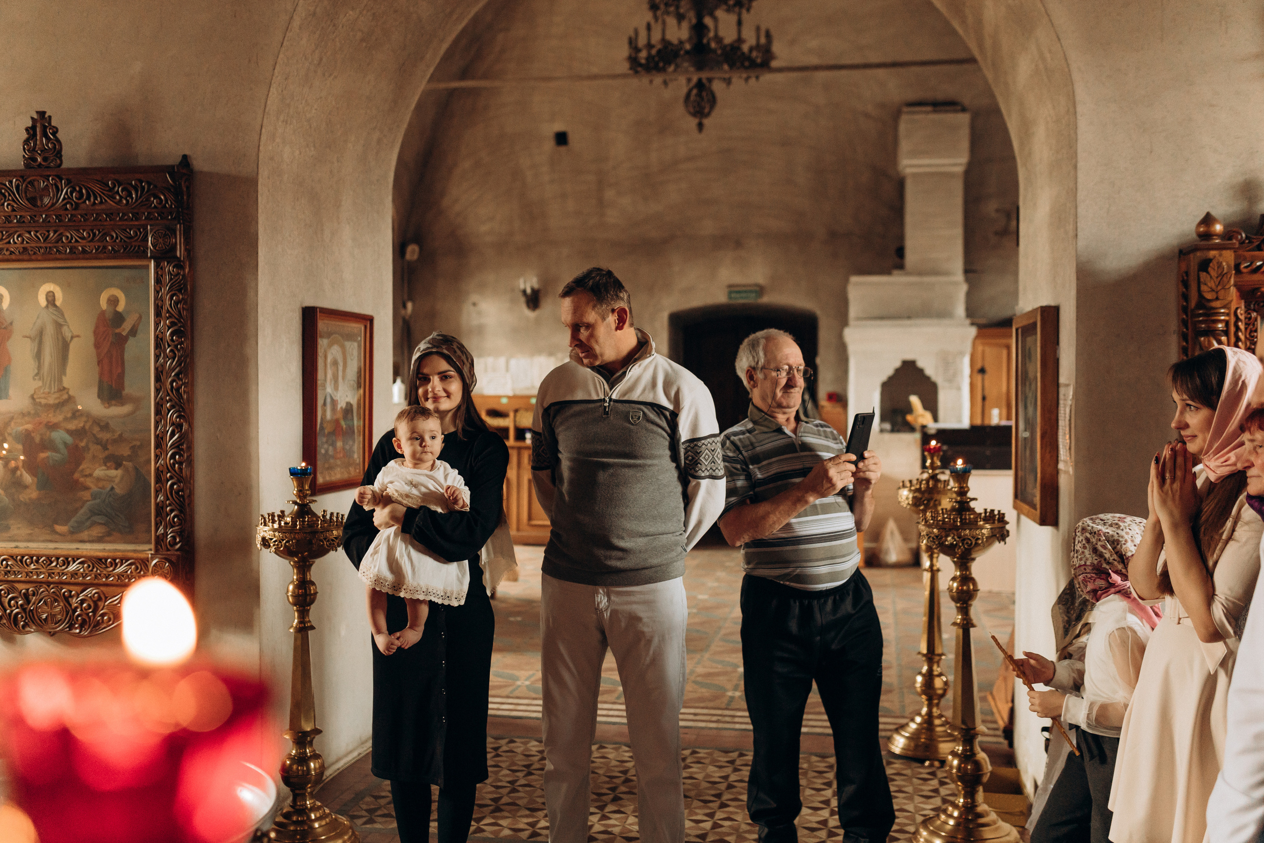 Крещение Софьи.Русиново. Семейный фотограф в Обнинске