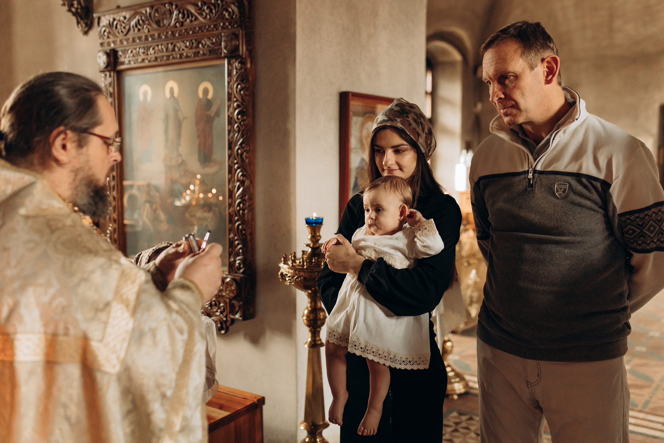 Крещение Софьи.Русиново. Семейный фотограф в Обнинске