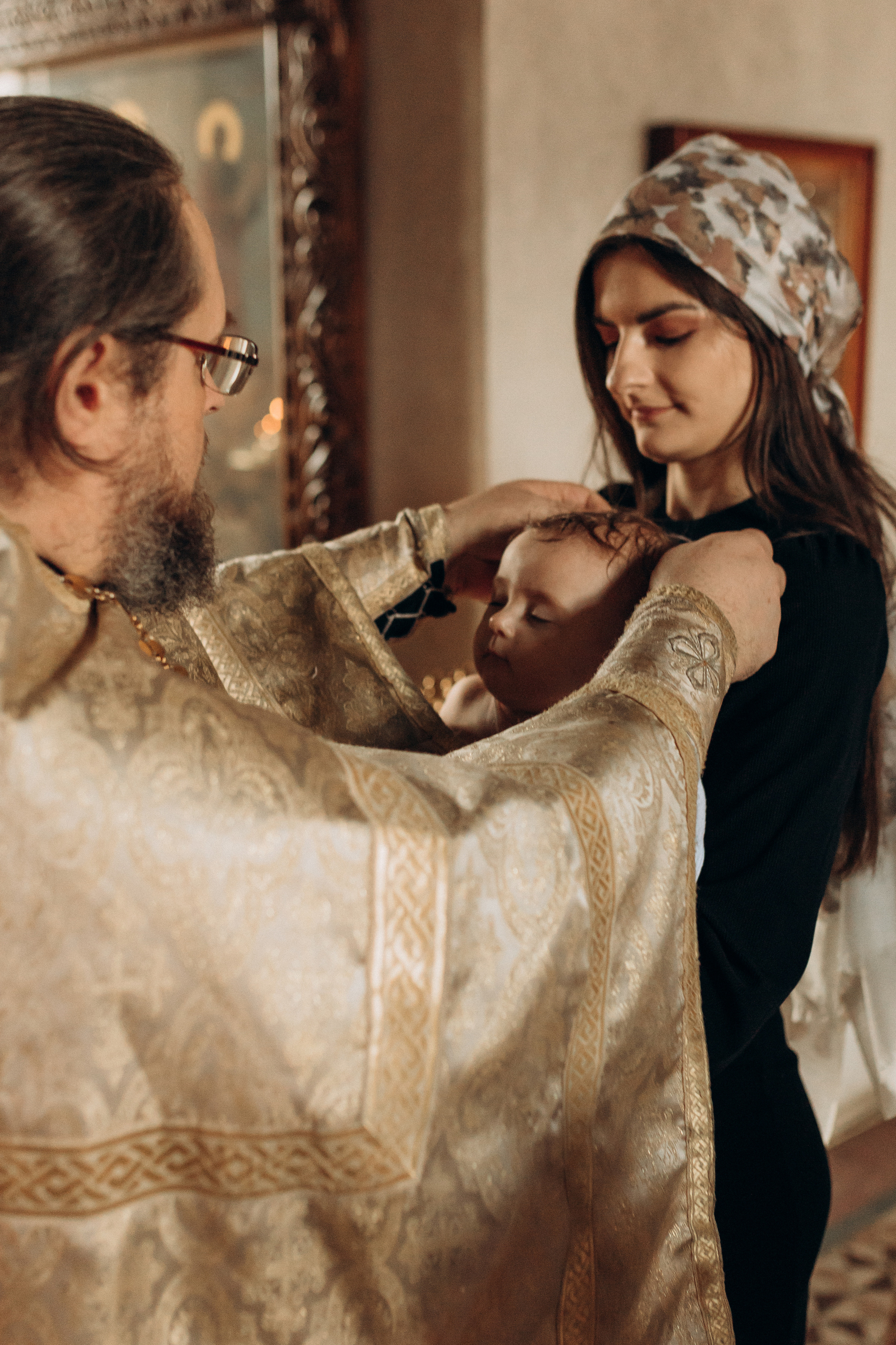 Крещение Софьи.Русиново. Семейный фотограф в Обнинске