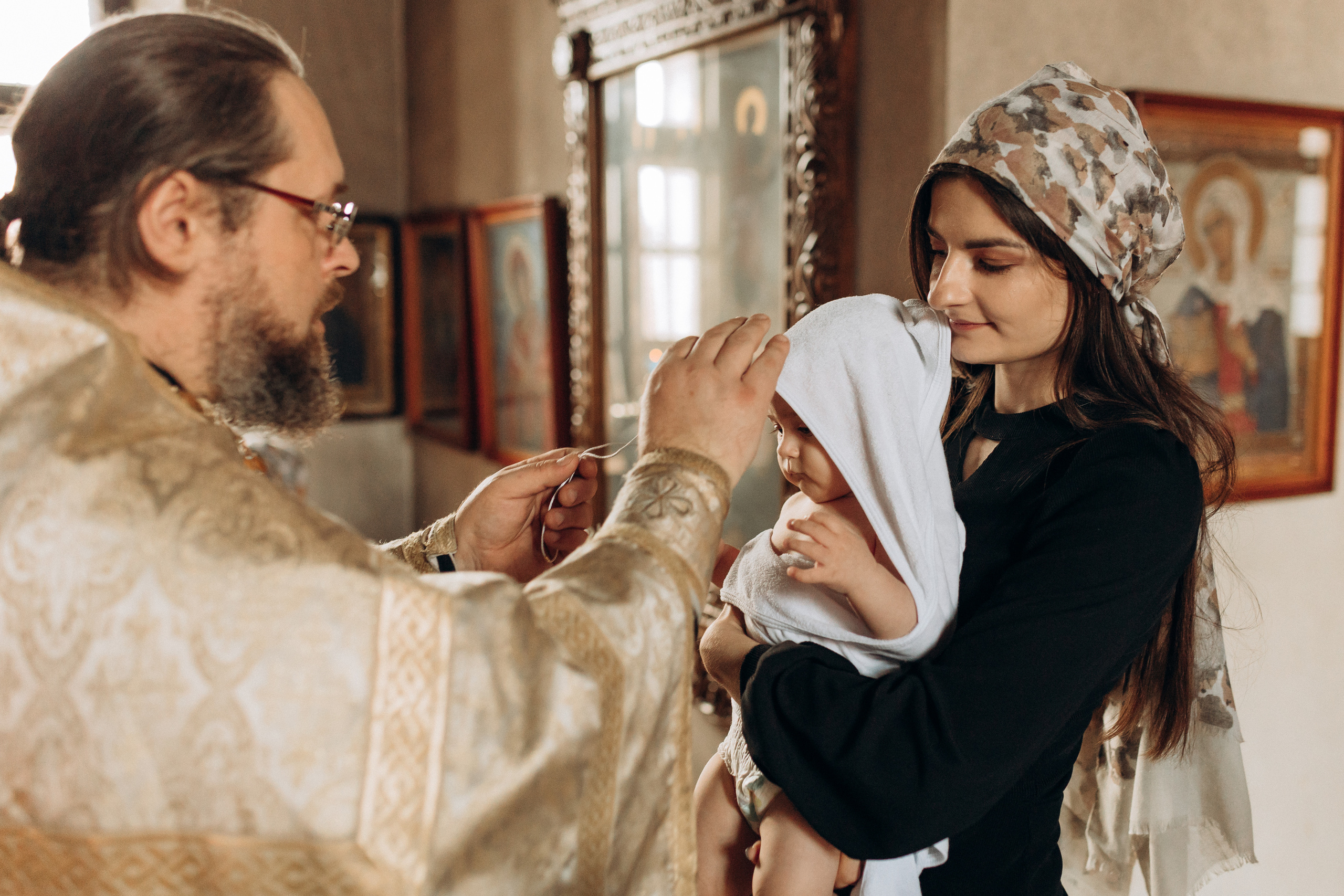 Крещение Софьи.Русиново. Семейный фотограф в Обнинске
