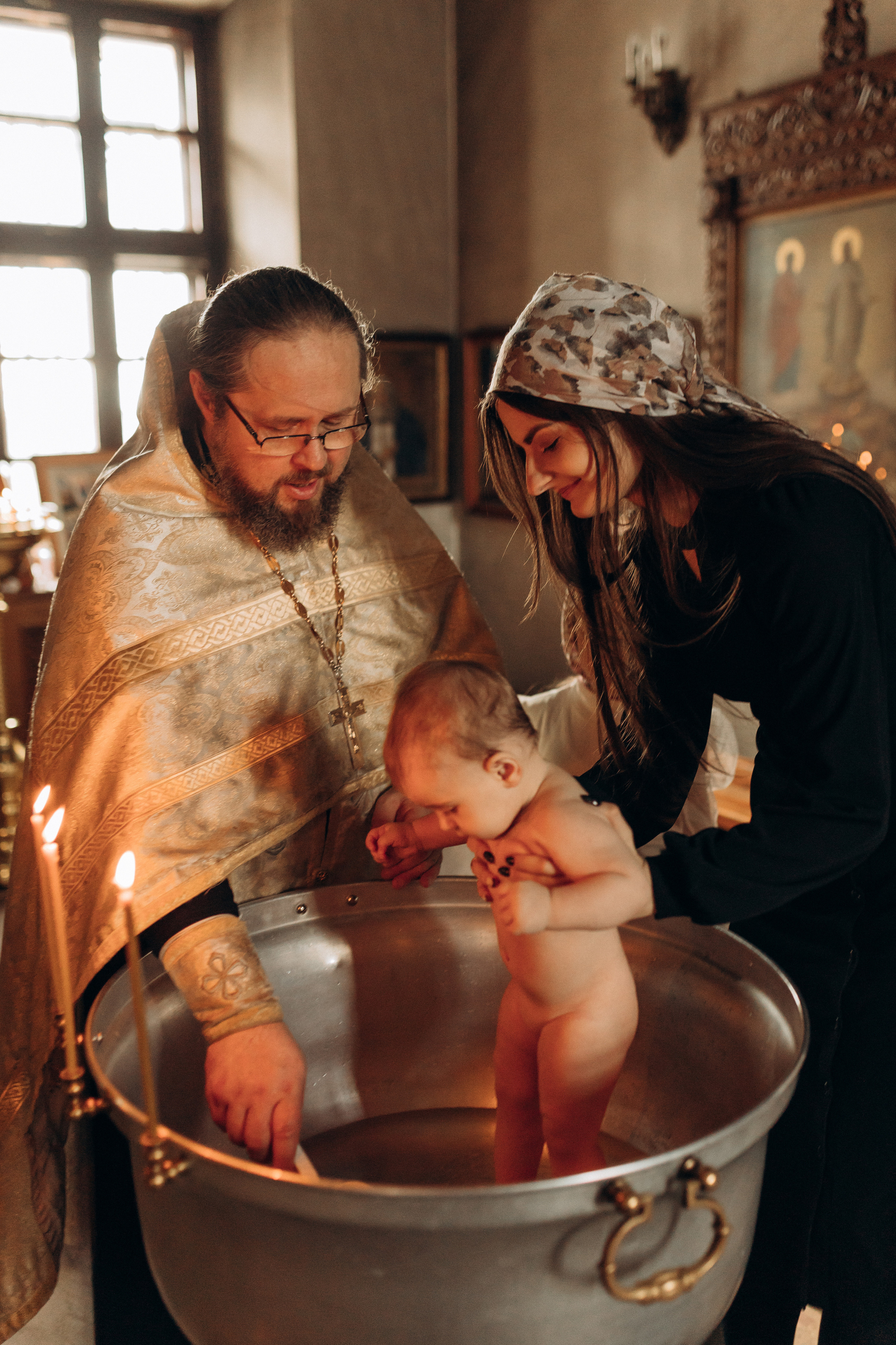 Крещение Софьи.Русиново. Семейный фотограф в Обнинске