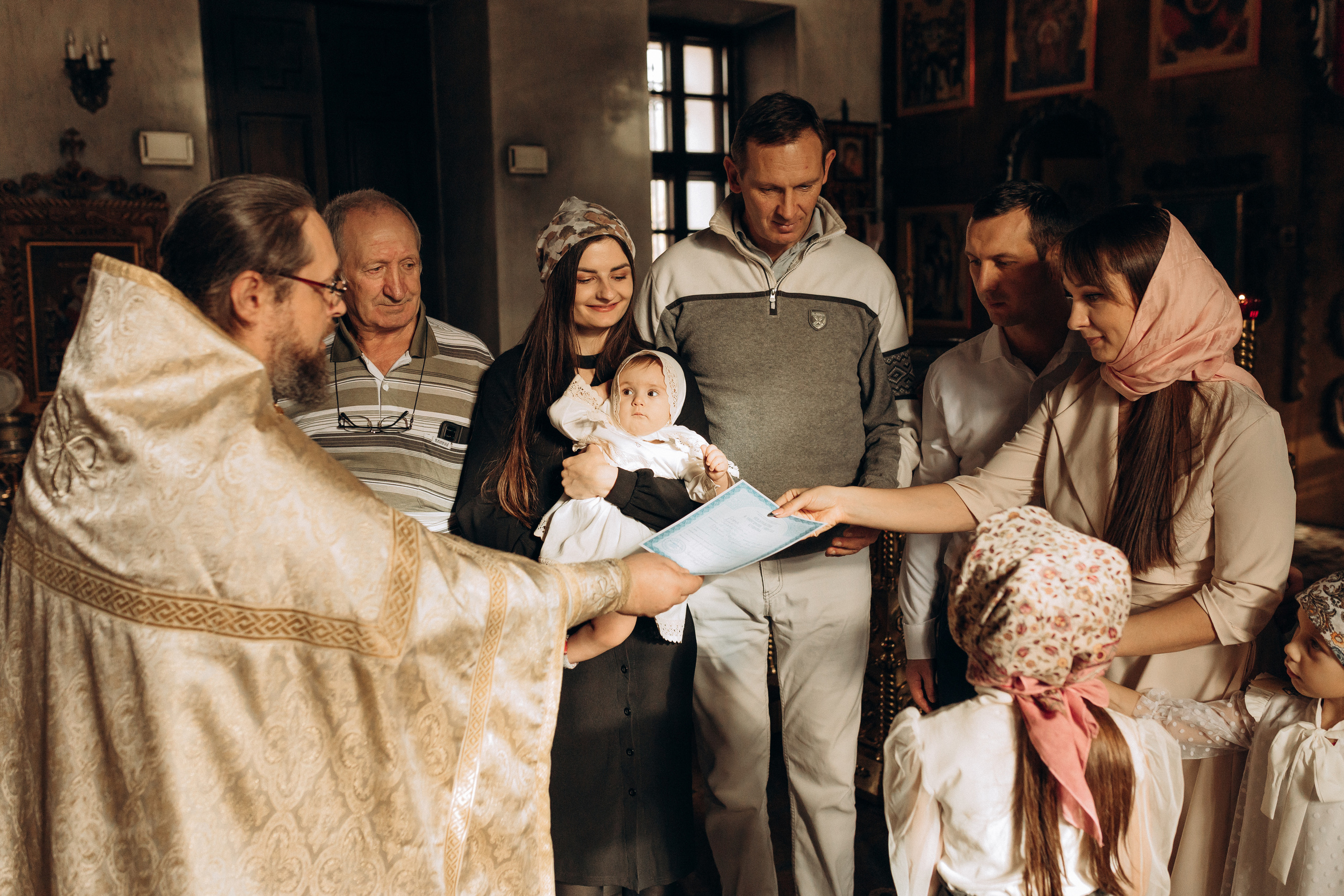 Крещение Софьи.Русиново. Семейный фотограф в Обнинске