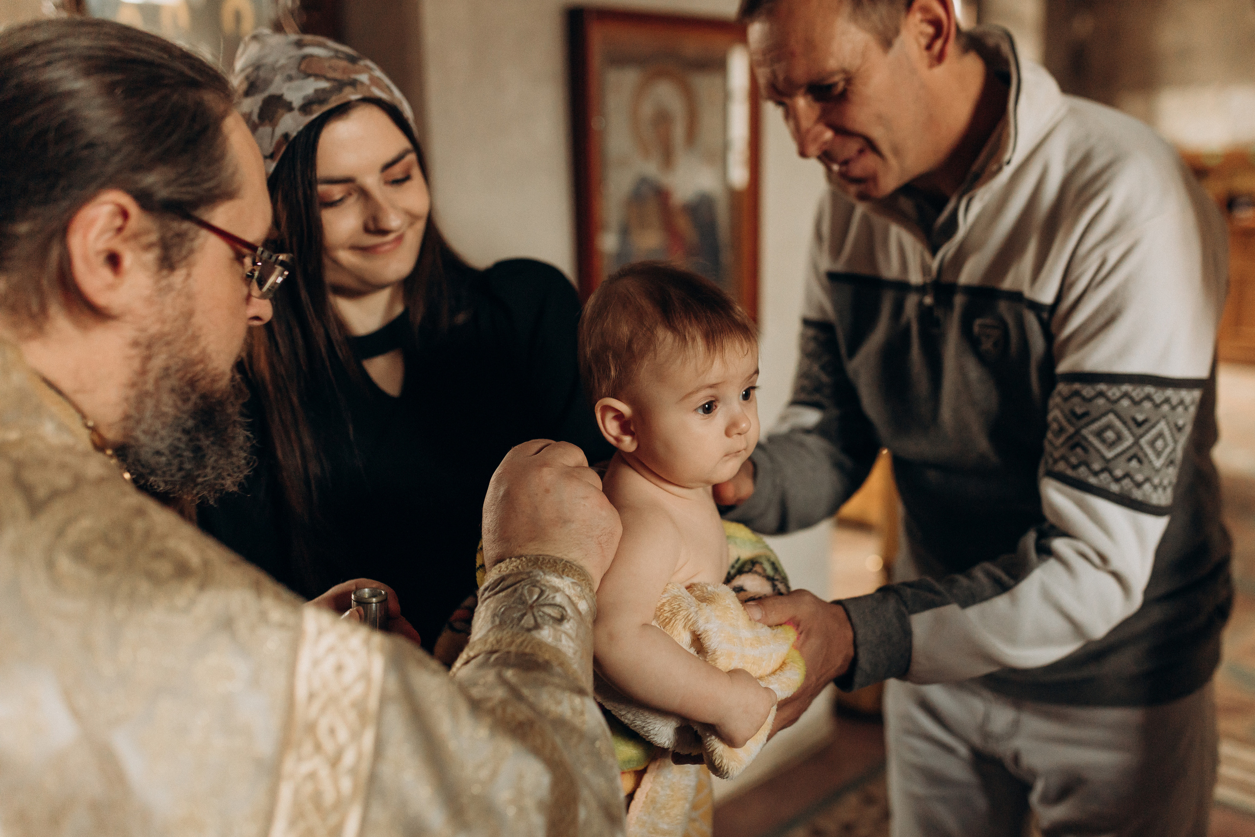 Крещение Софьи.Русиново. Семейный фотограф в Обнинске