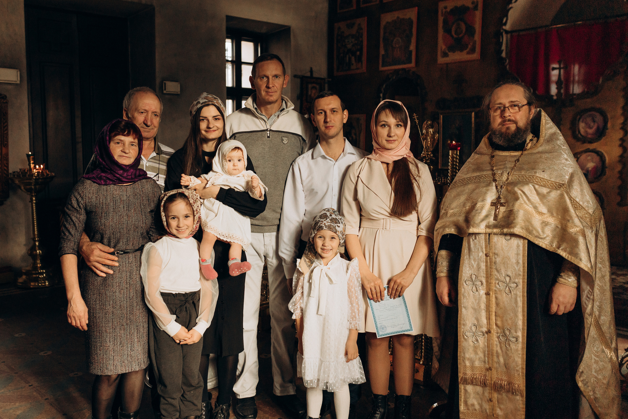 Крещение Софьи.Русиново. Семейный фотограф в Обнинске