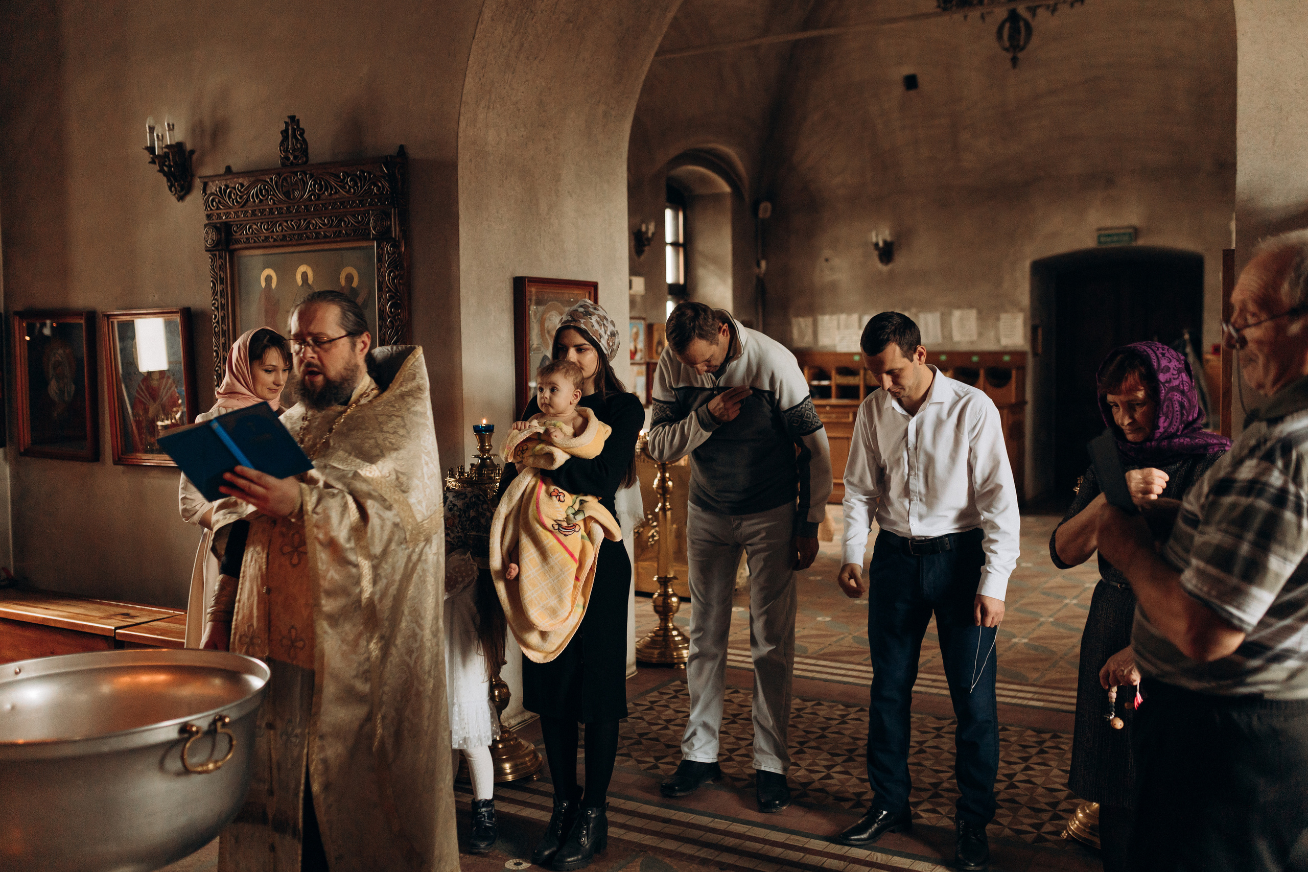 Крещение Софьи.Русиново. Семейный фотограф в Обнинске