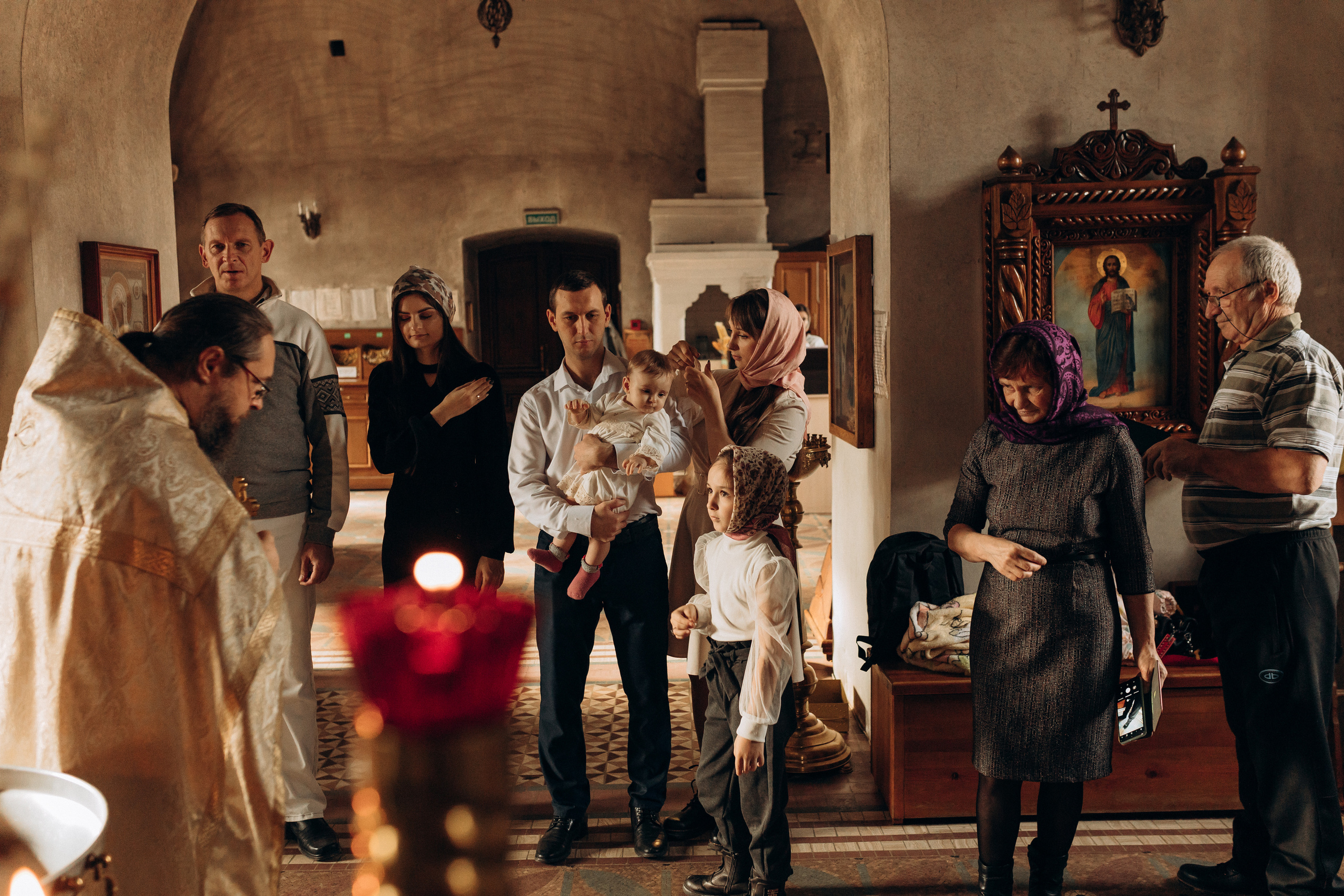 Крещение Софьи.Русиново. Семейный фотограф в Обнинске