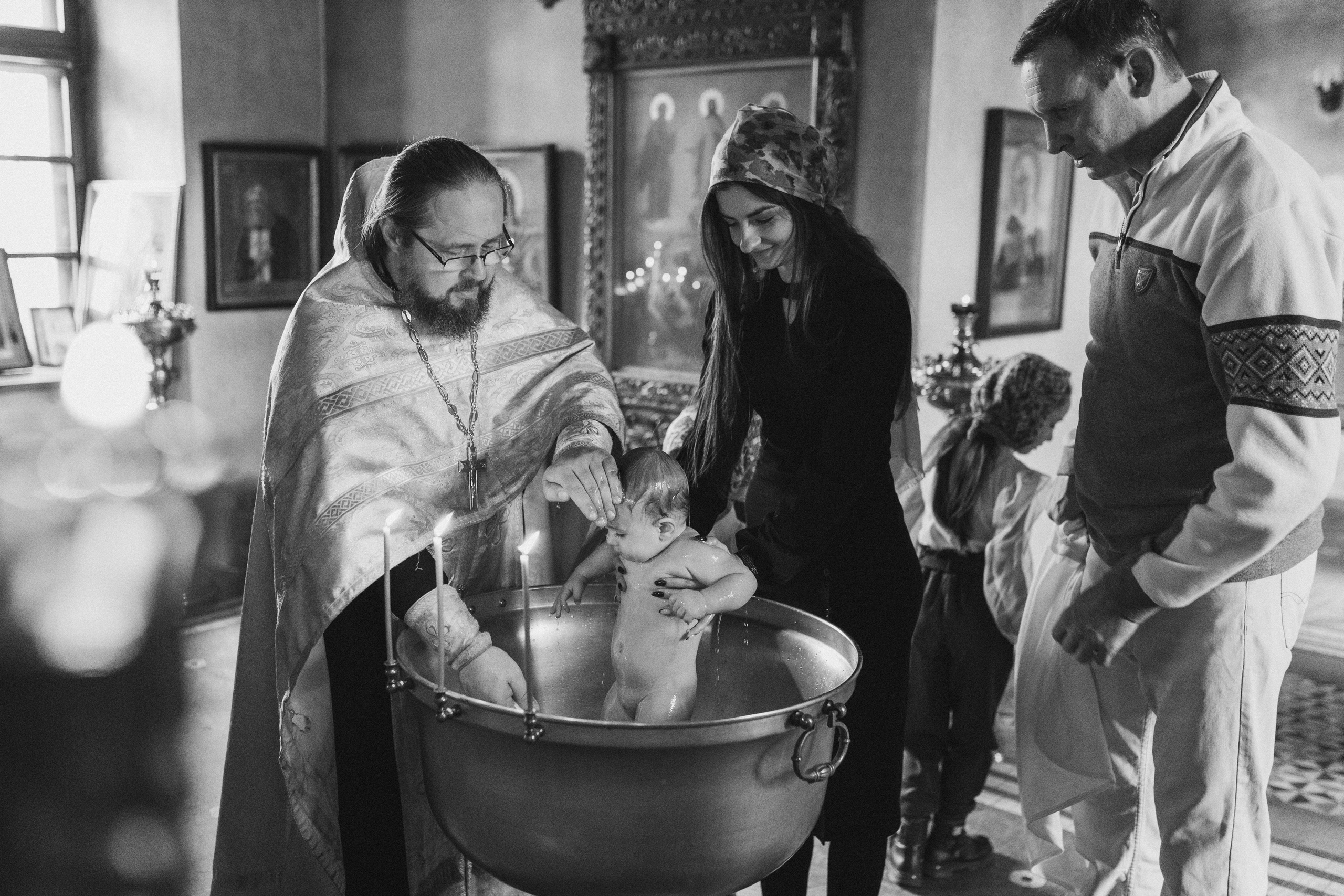 Крещение Софьи.Русиново. Семейный фотограф в Обнинске