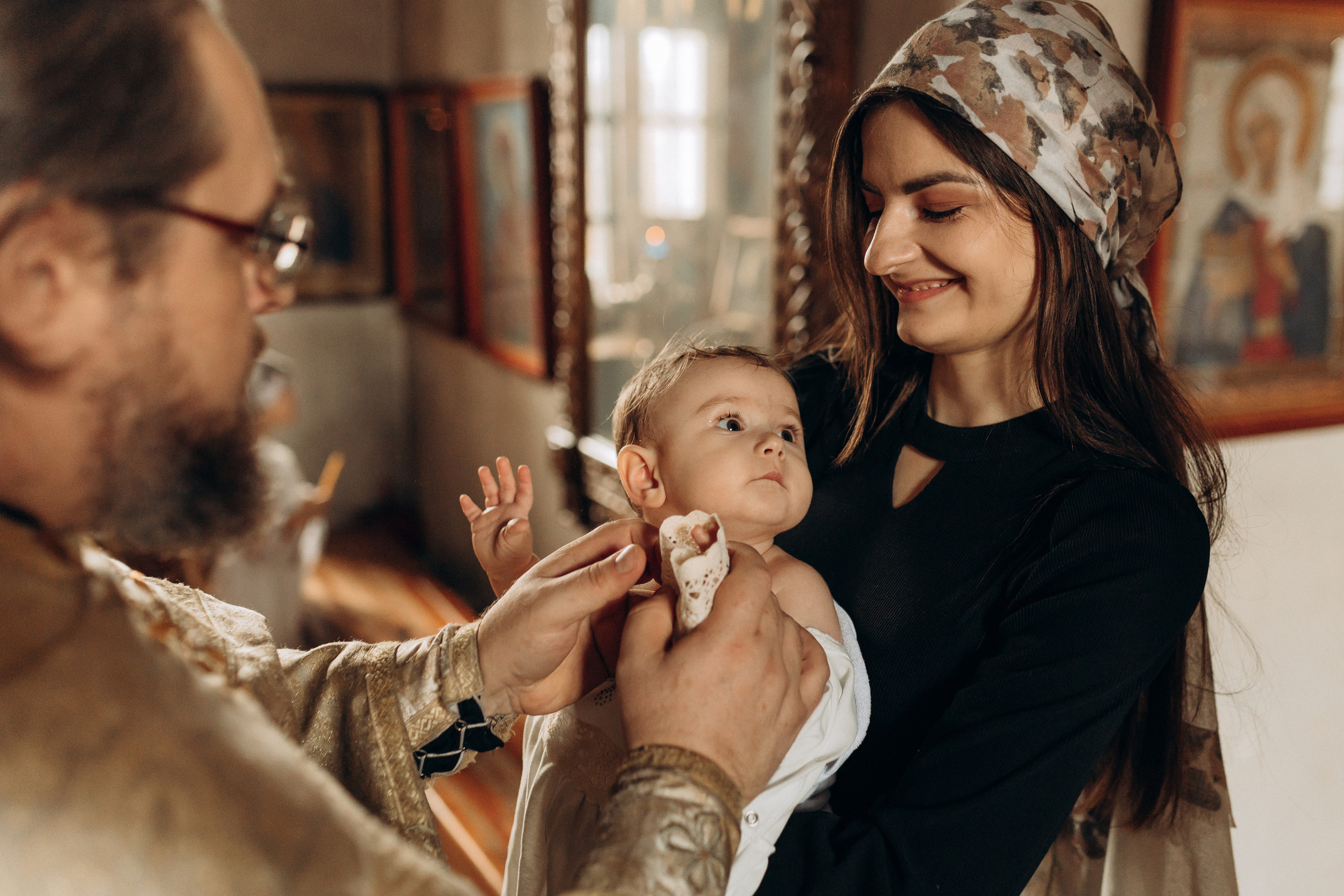 Крещение Софьи.Русиново. Семейный фотограф в Обнинске