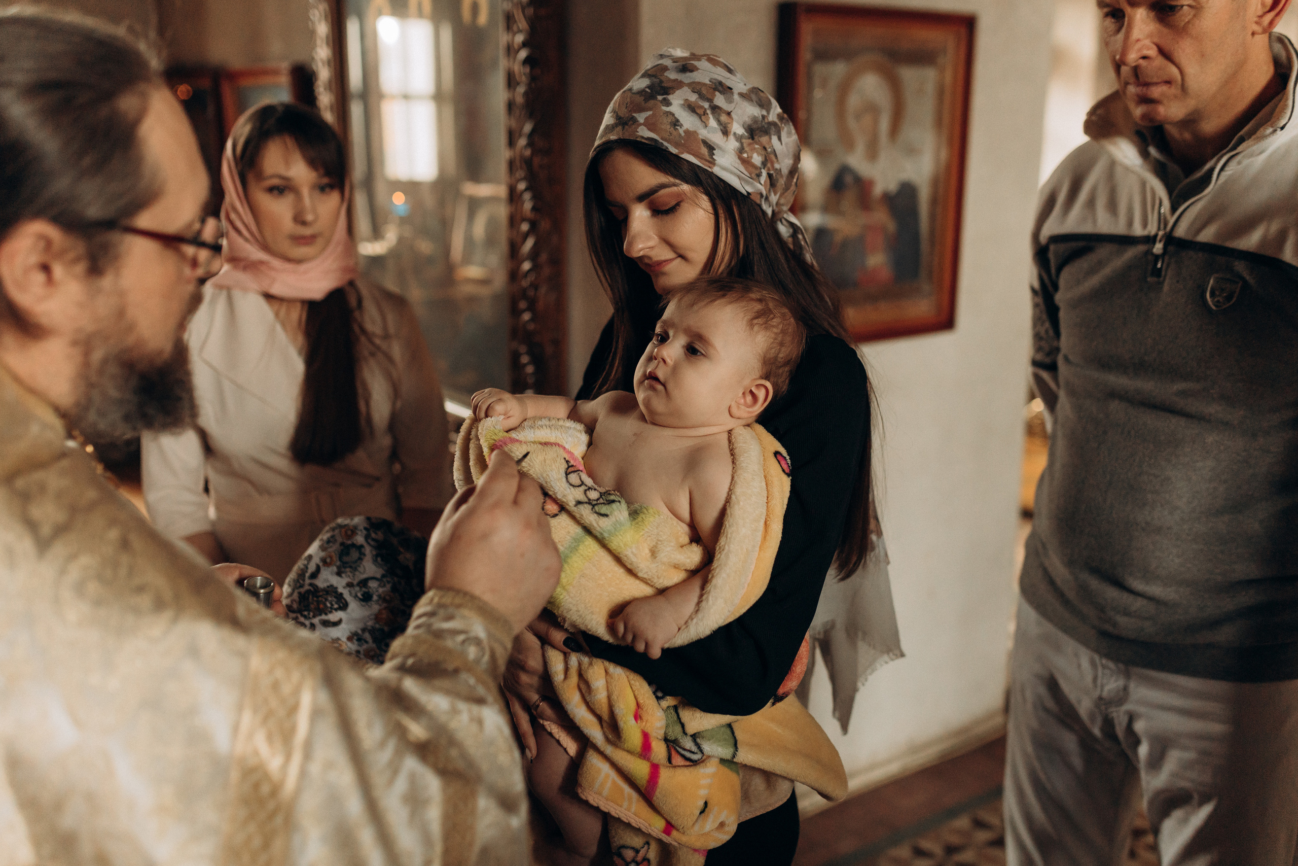 Крещение Софьи.Русиново. Семейный фотограф в Обнинске