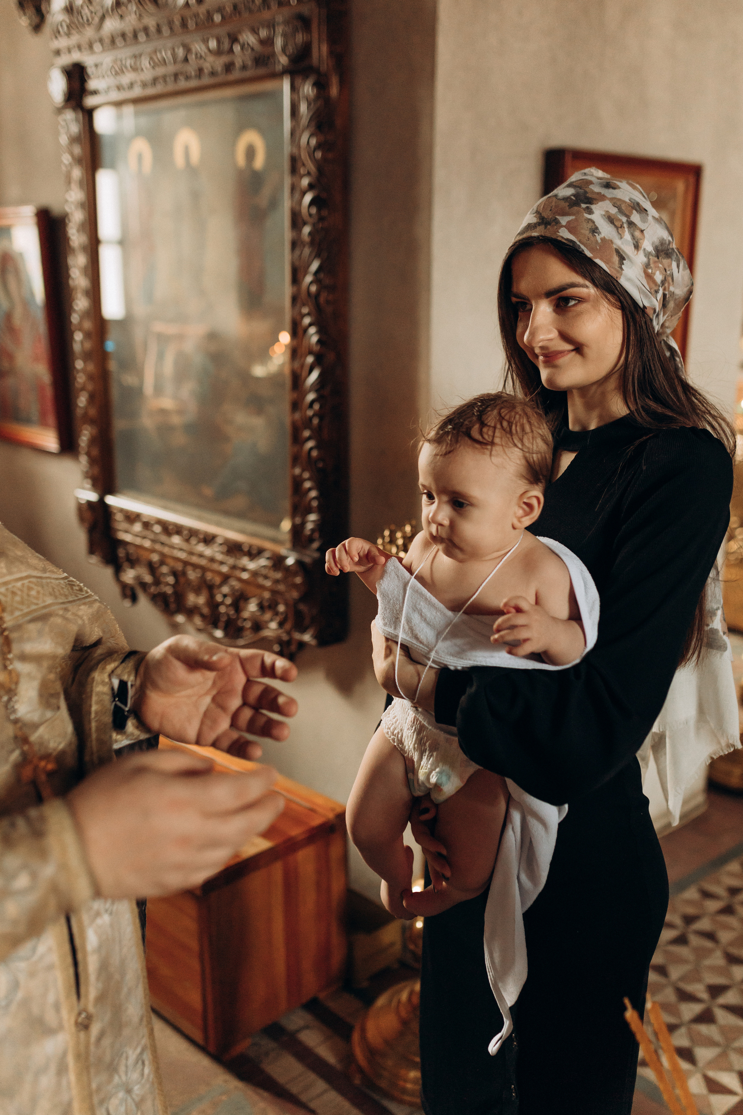 Крещение Софьи.Русиново. Семейный фотограф в Обнинске