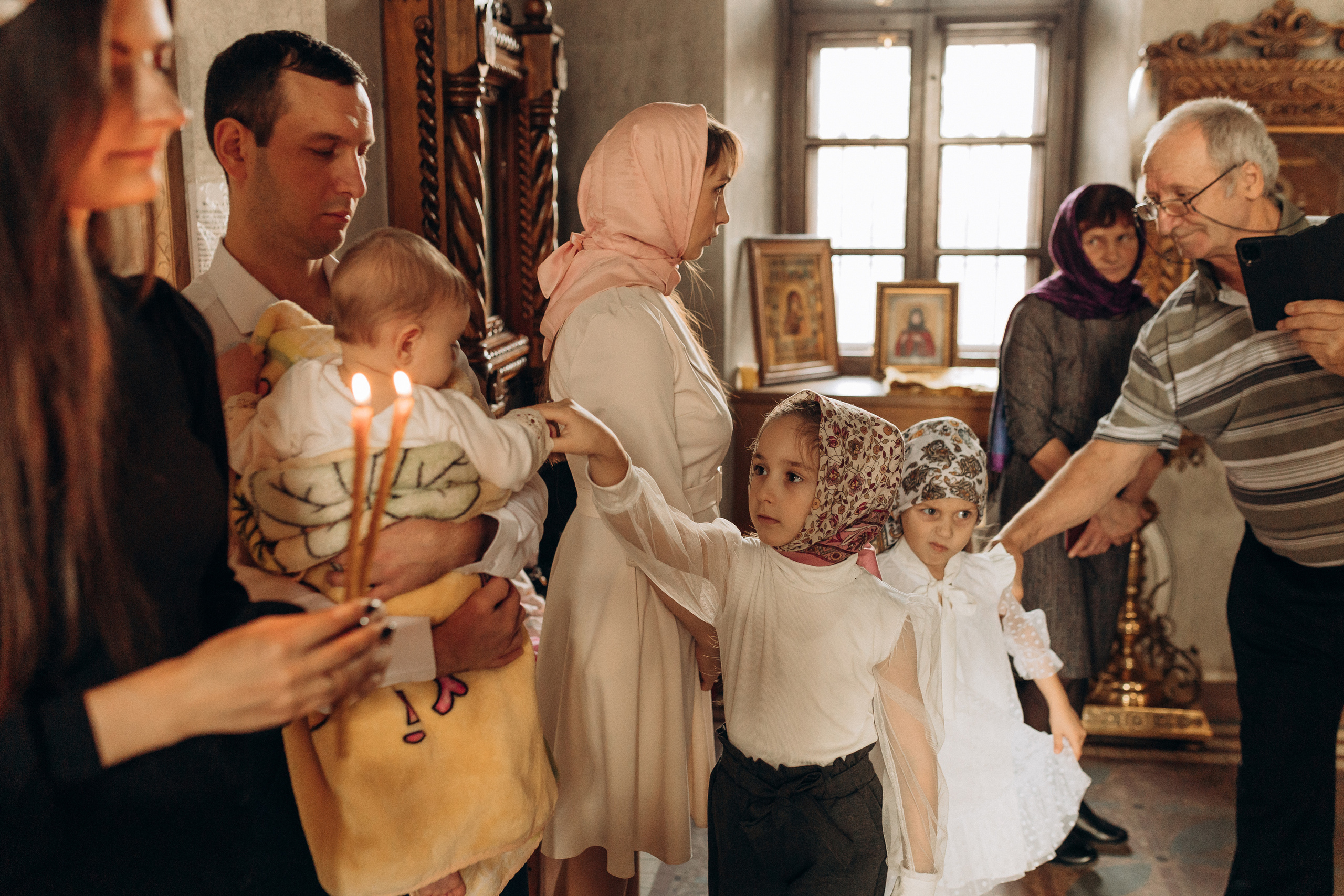 Крещение Софьи.Русиново. Семейный фотограф в Обнинске