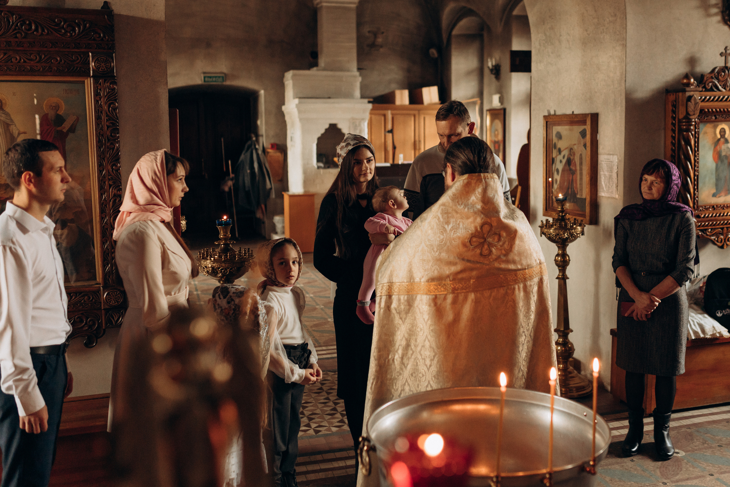 Крещение Софьи.Русиново. Семейный фотограф в Обнинске