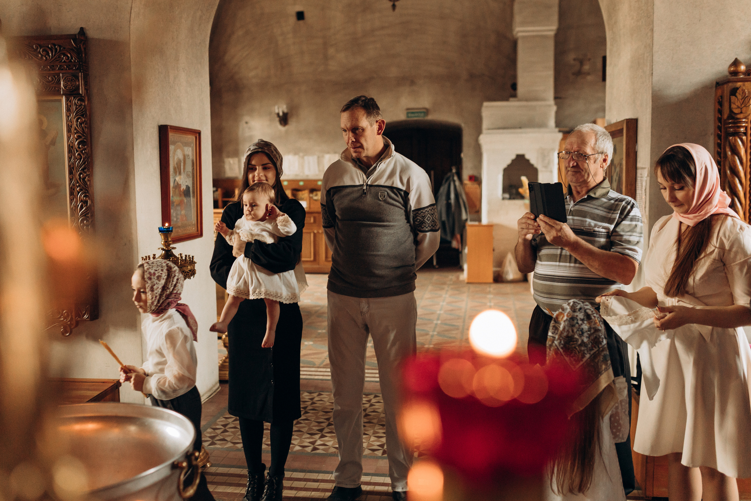 Крещение Софьи.Русиново. Семейный фотограф в Обнинске