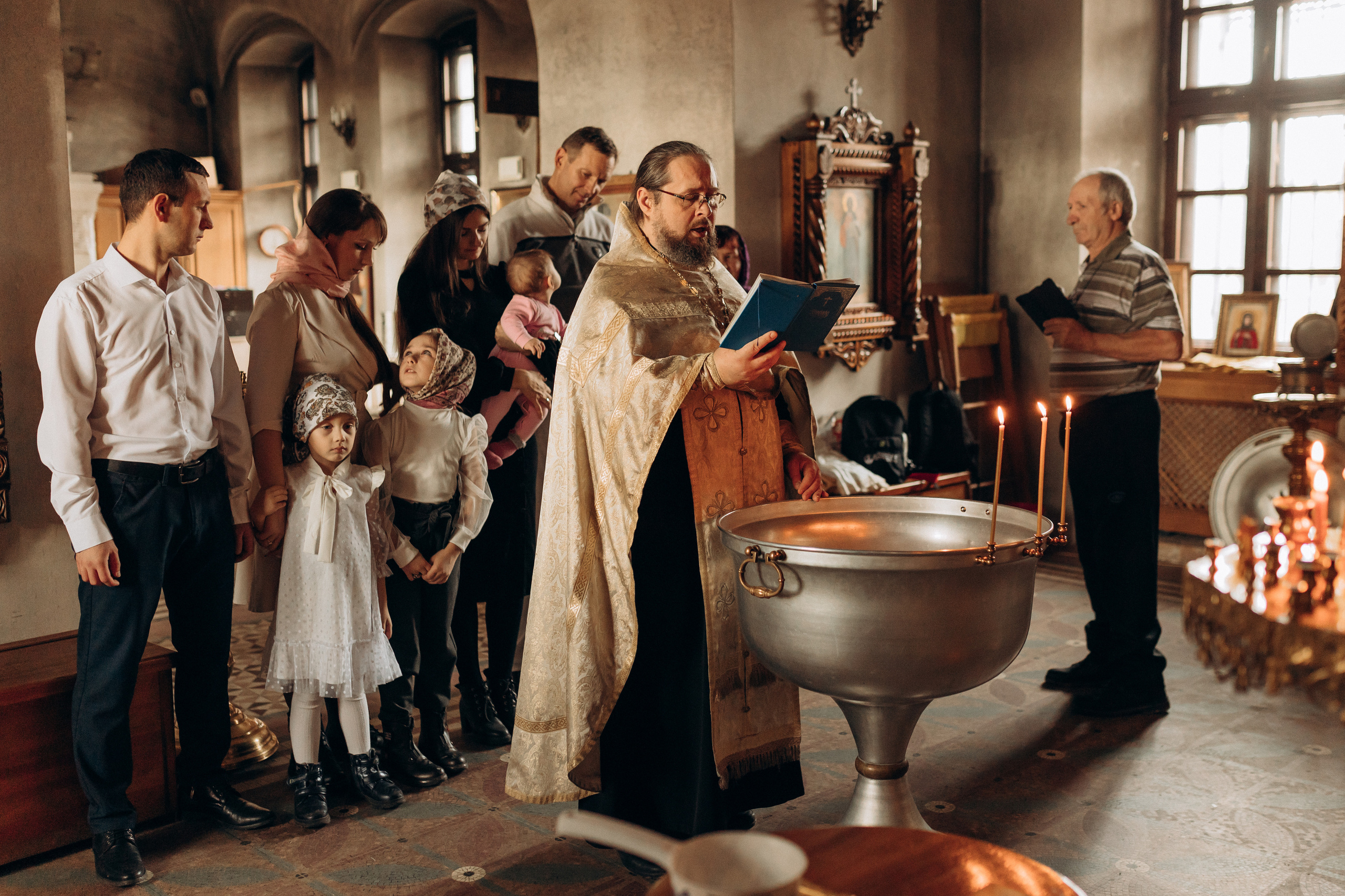 Крещение Софьи.Русиново. Семейный фотограф в Обнинске