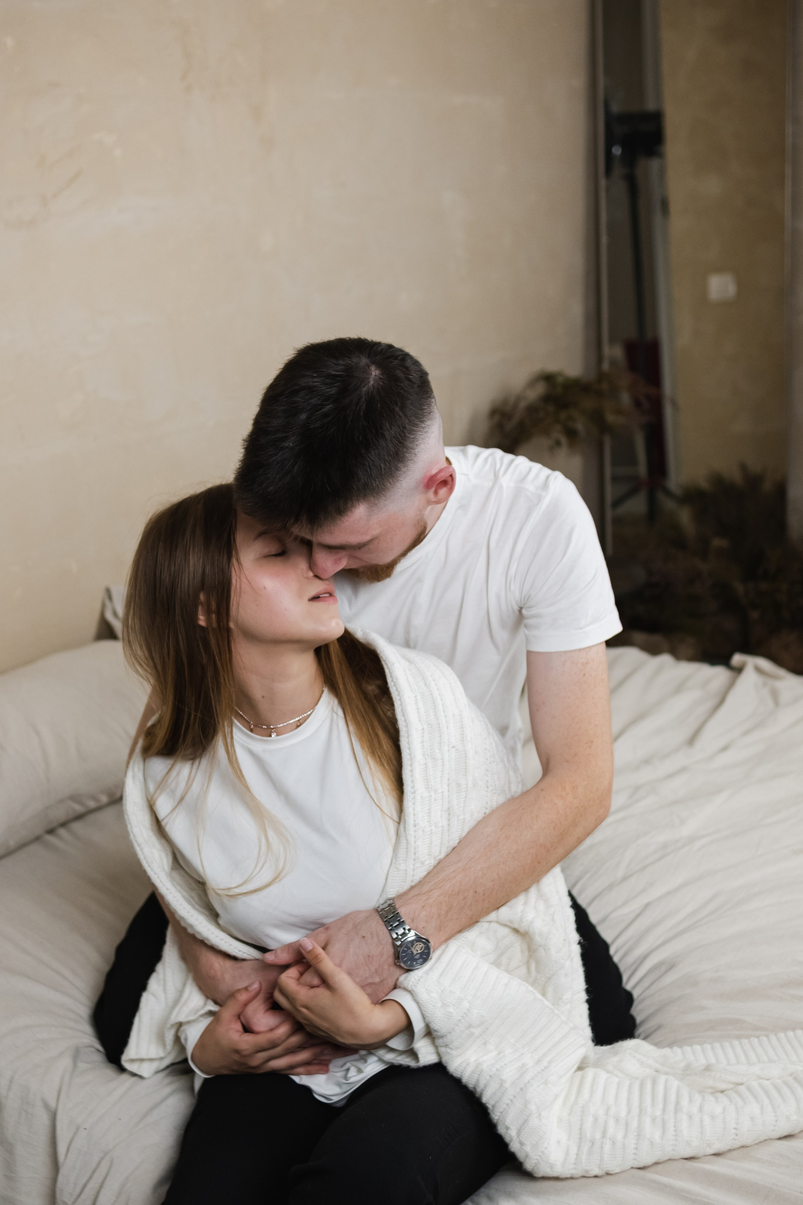 Студийная парная фотосессия Ани и Вити. Портретный и репортажный фотограф в Санкт-Петербурге | Валерия Кайряк