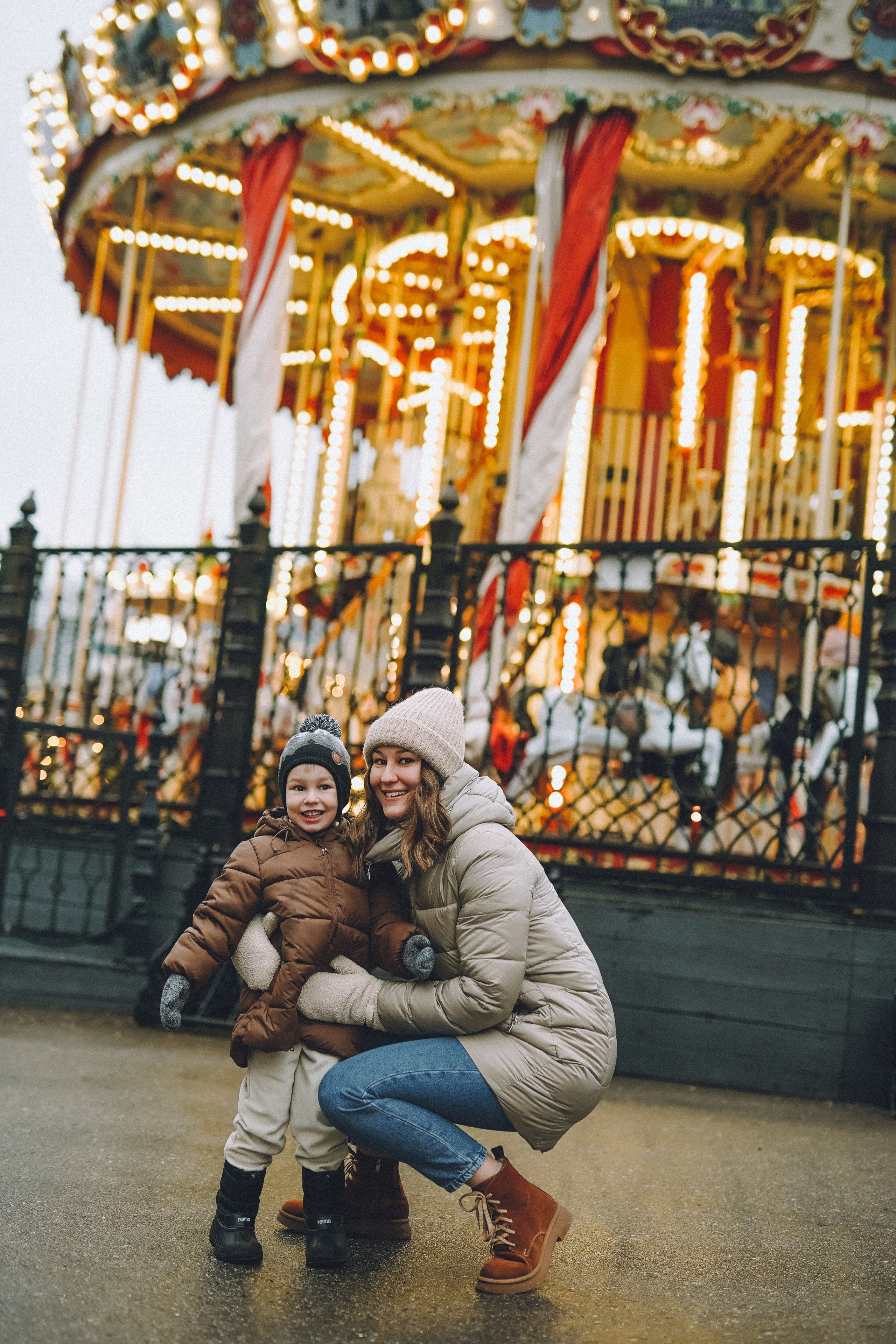 Прогулка по новогодней Москве для Юли, Жени и Вани. Фотограф Наталья Колганова