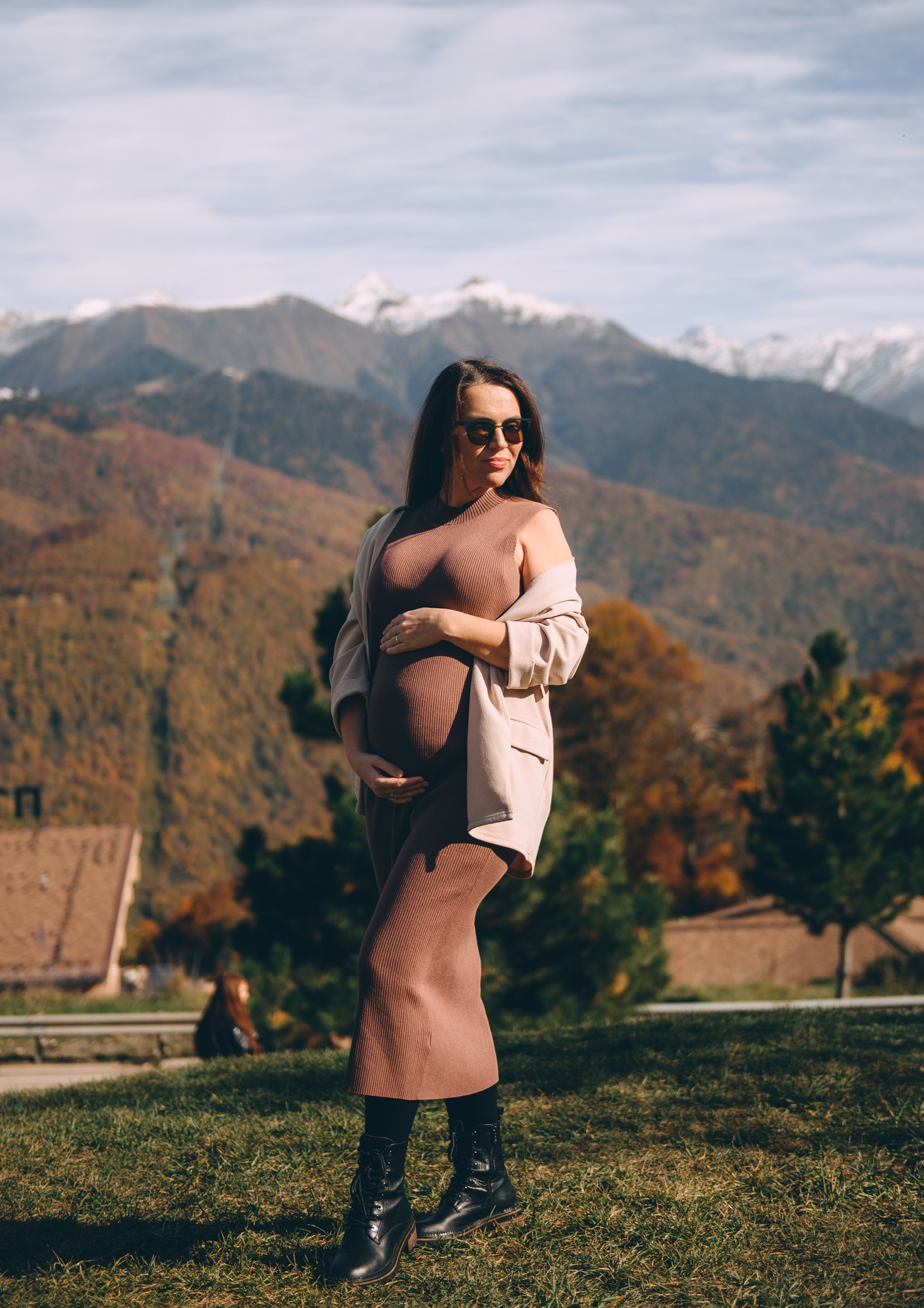 Беременность в горах. Свадебный и семейный фотограф София Невская