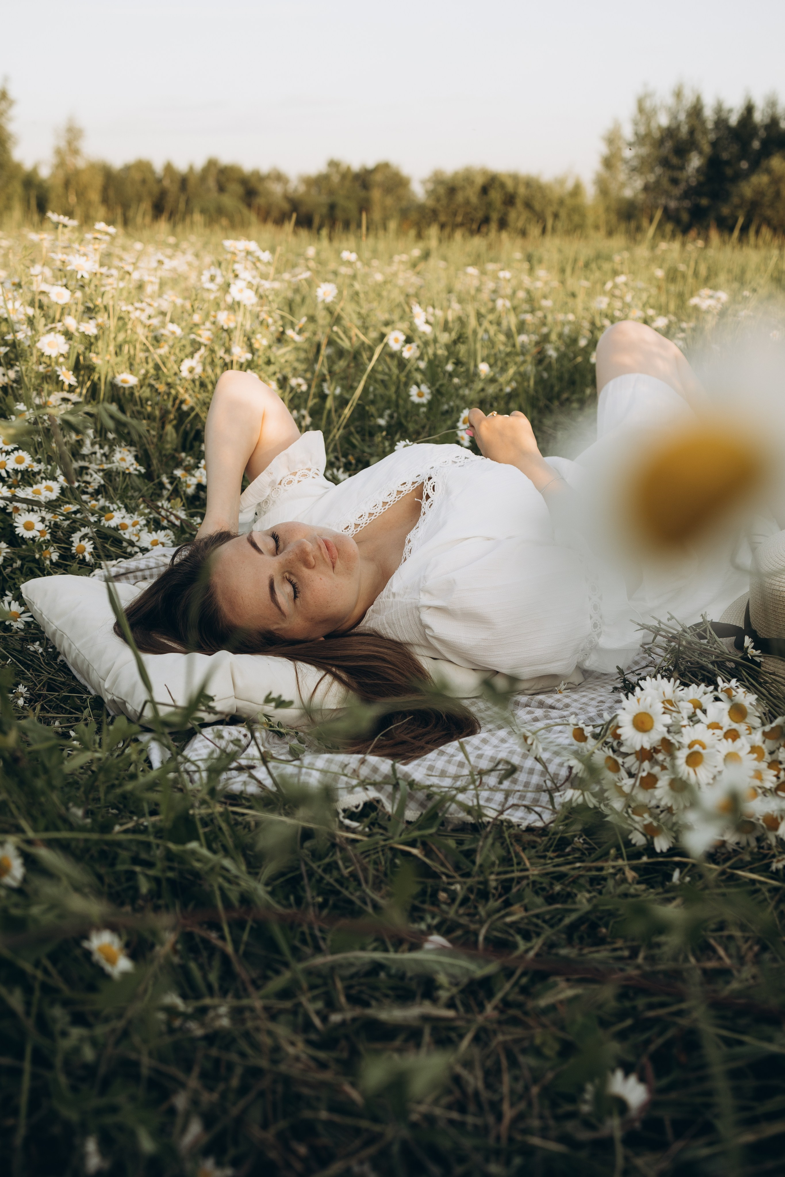 Маша и ромашки. Семейный фотограф в Москве Виктория Ястребинская