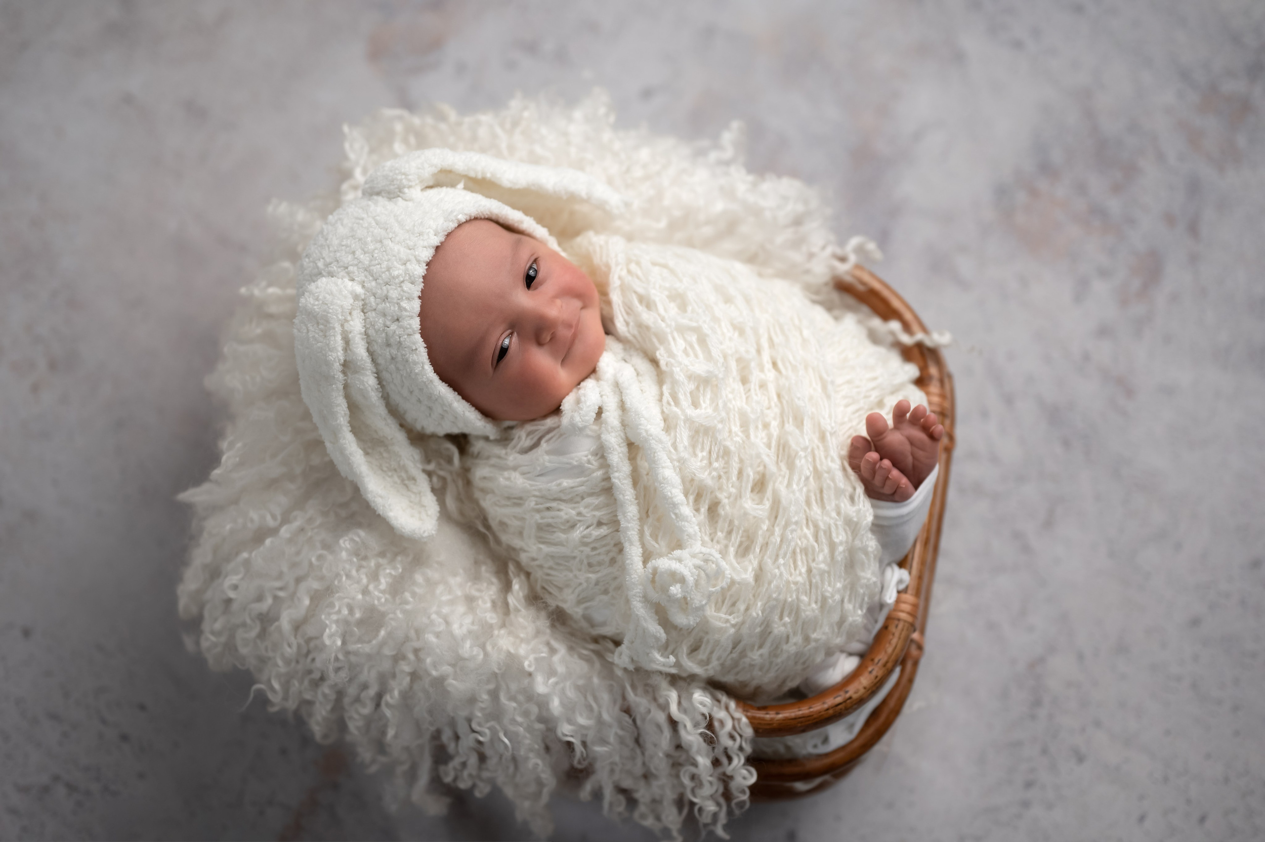 Возраст 3 недели, девочка. Фотограф новорождённых Ольга Ушакова Москва